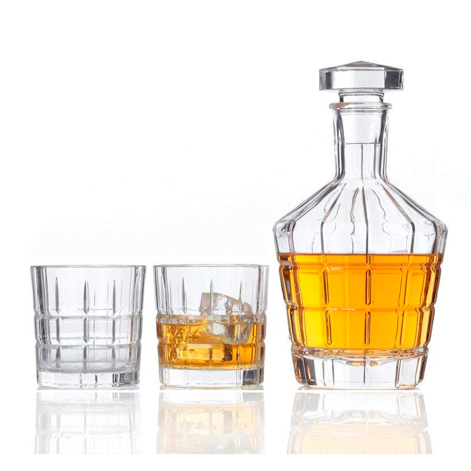 LICORERA + 2 VASOS SPIRITII WHISKY