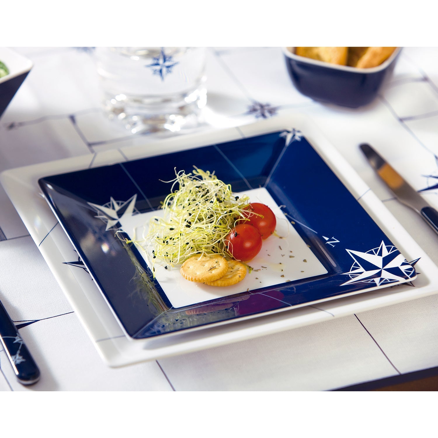 PLATO PARA POSTRE CUADRADO X 6 NORTHWIND