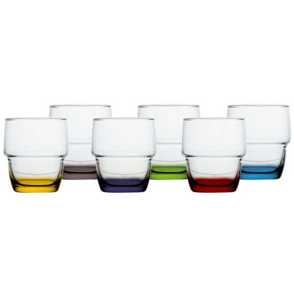 VASOS APILABLES ANTIDESLIZANTE PARTY COLORS