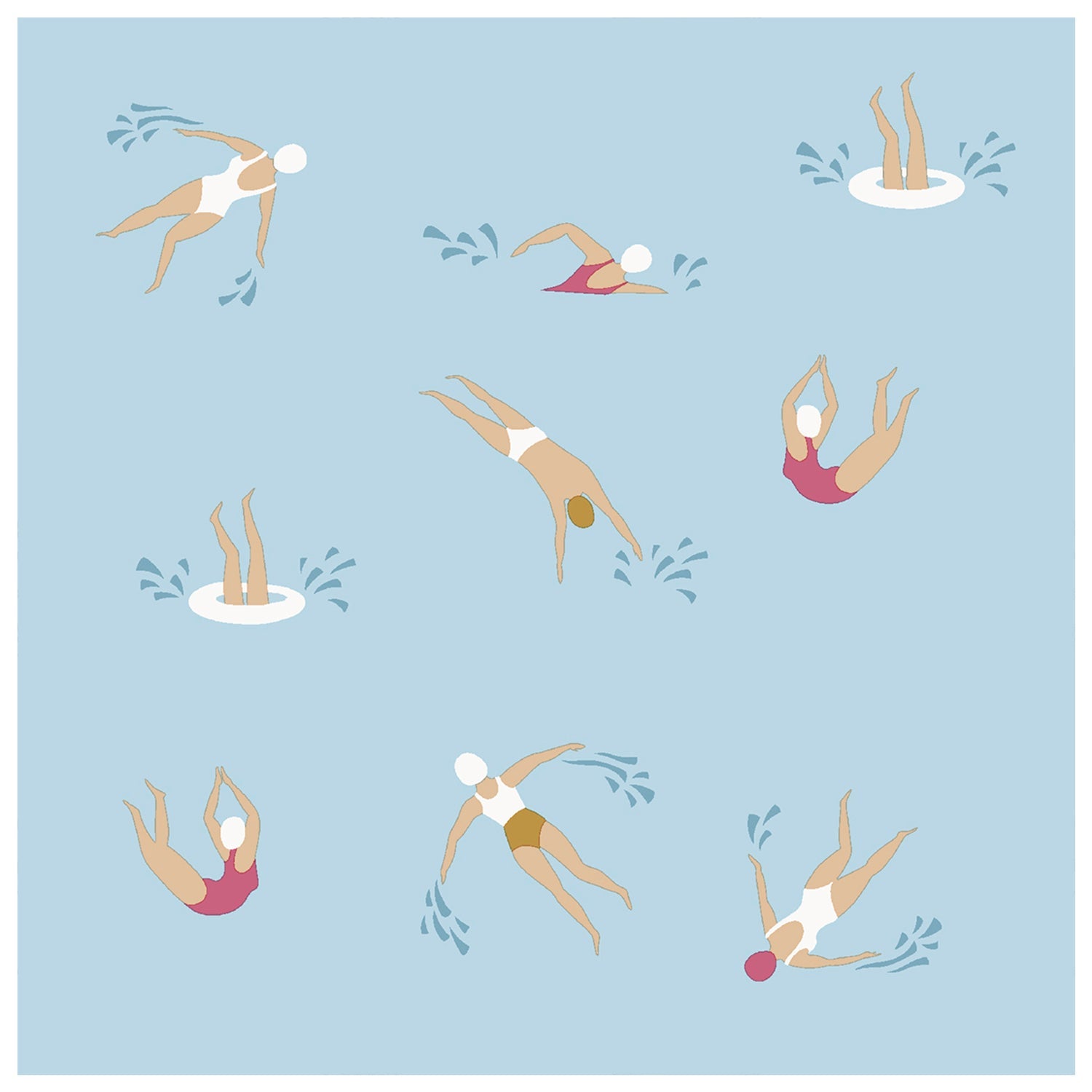 SERVILLETA NADADORES