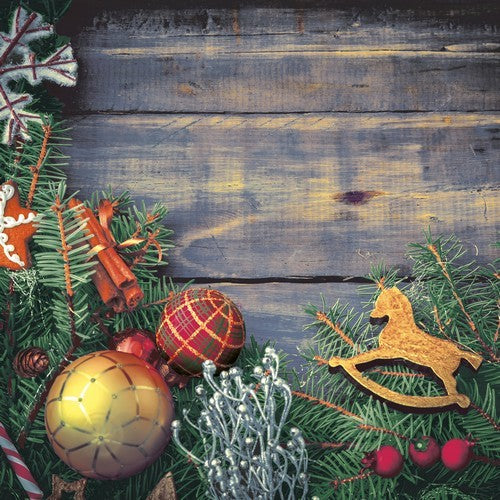 SERVILLETA NAVIDAD EN LA CABAÑA