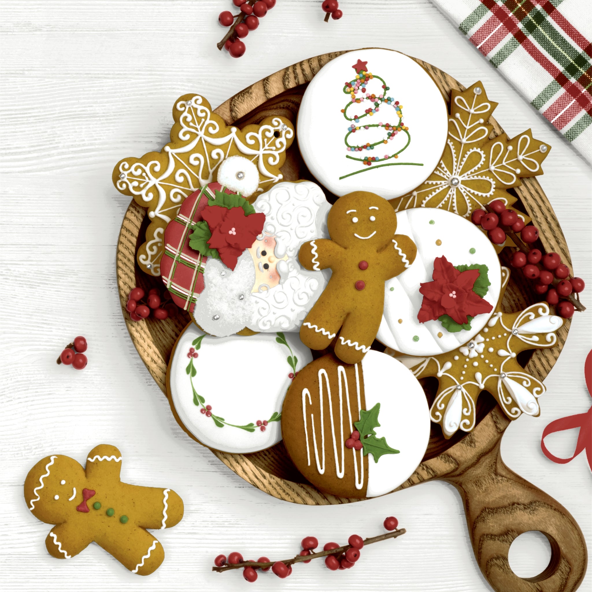 SERVILLETA GLASEADO FESTIVO