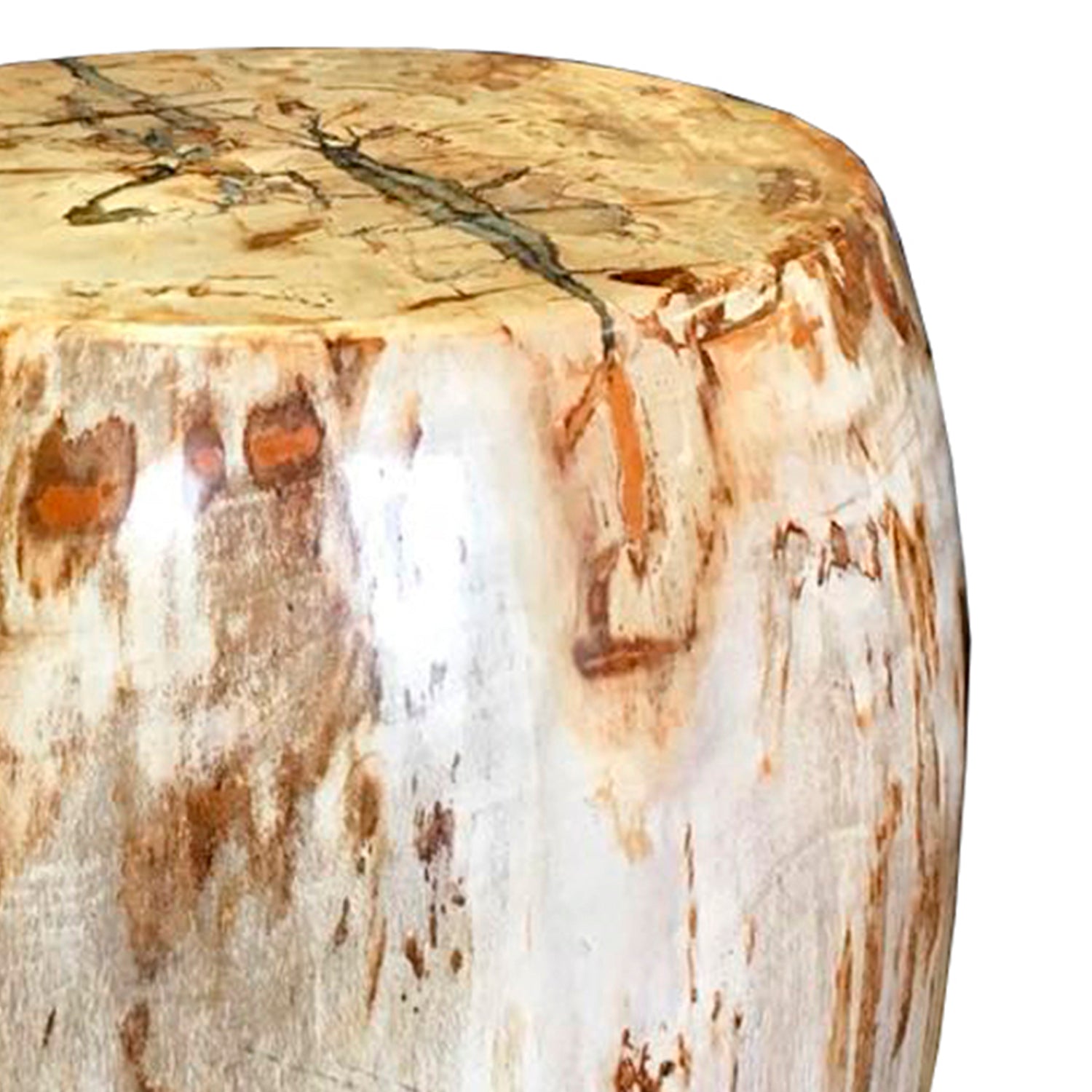 BEIGE PETRIFIED BARREL