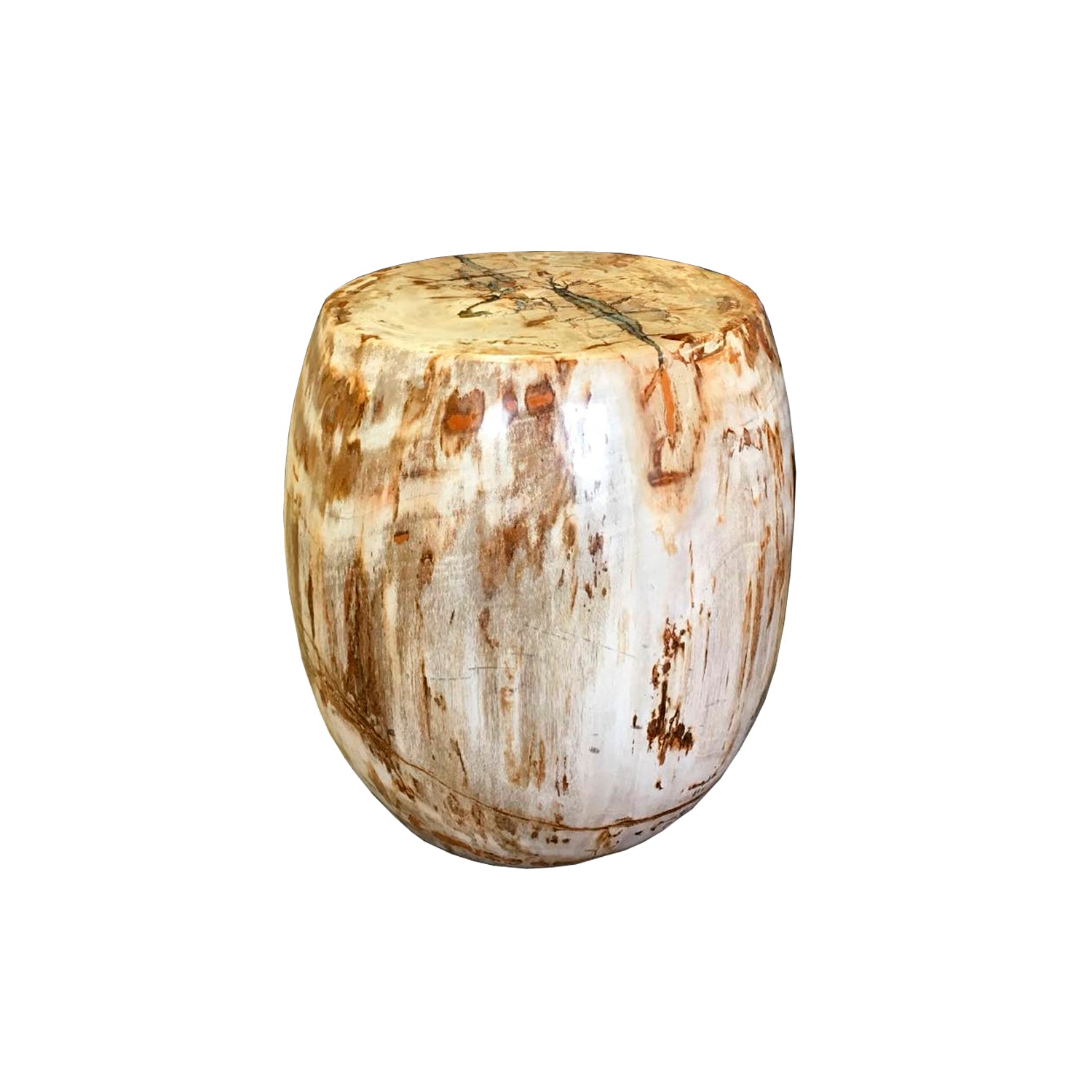BEIGE PETRIFIED BARREL