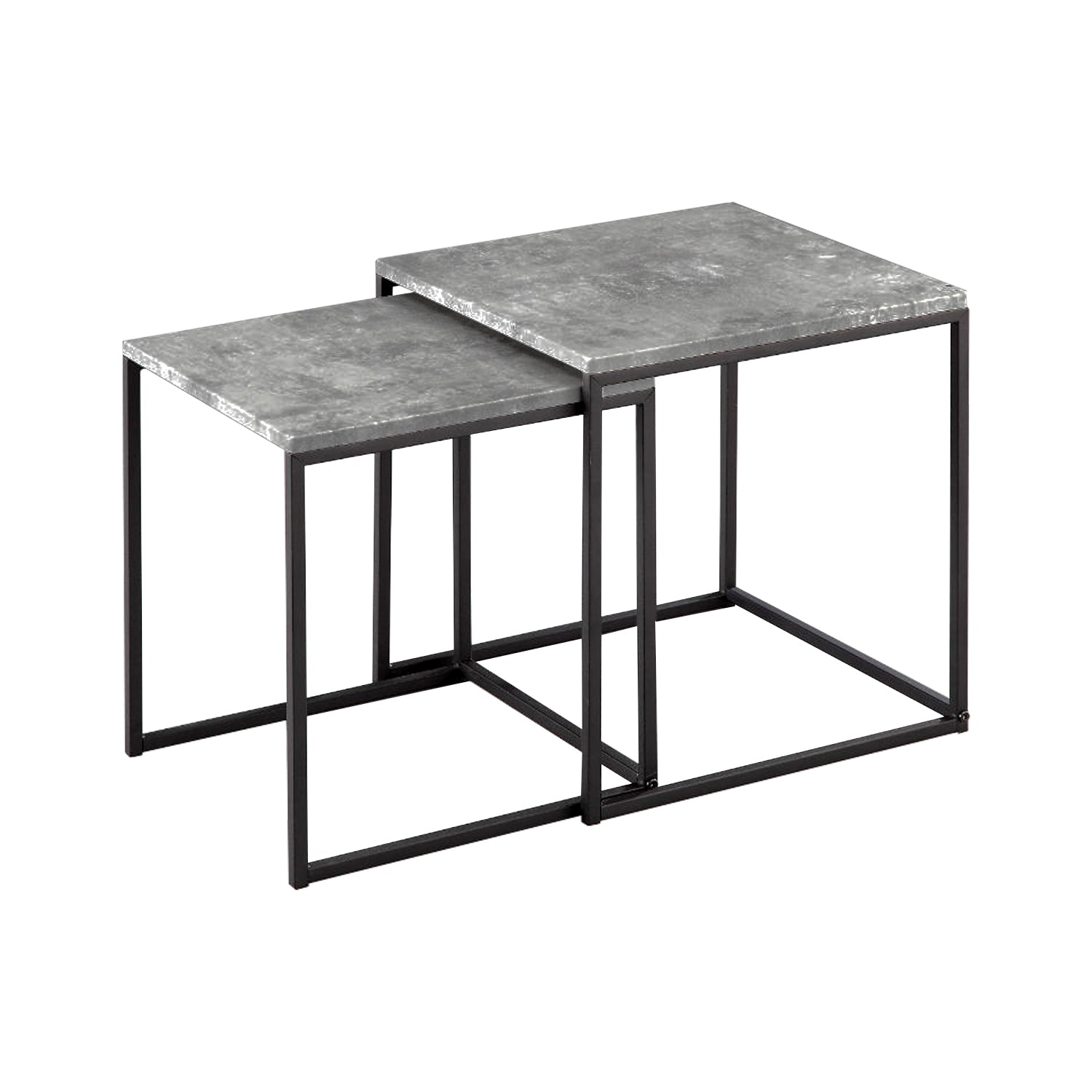 MESAS LATERALES GRISES X2