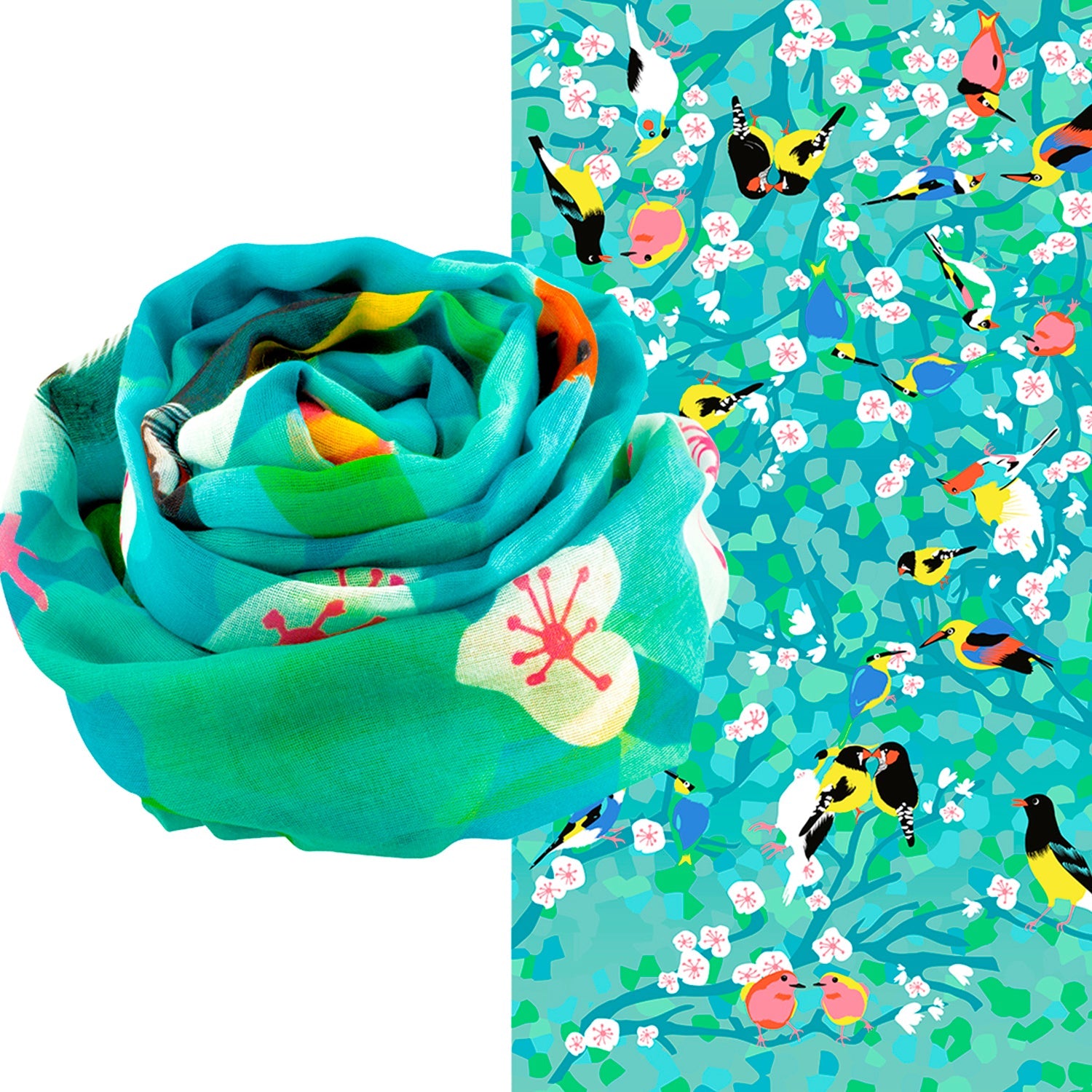 BUFANDA | PAREO PAJARITOS