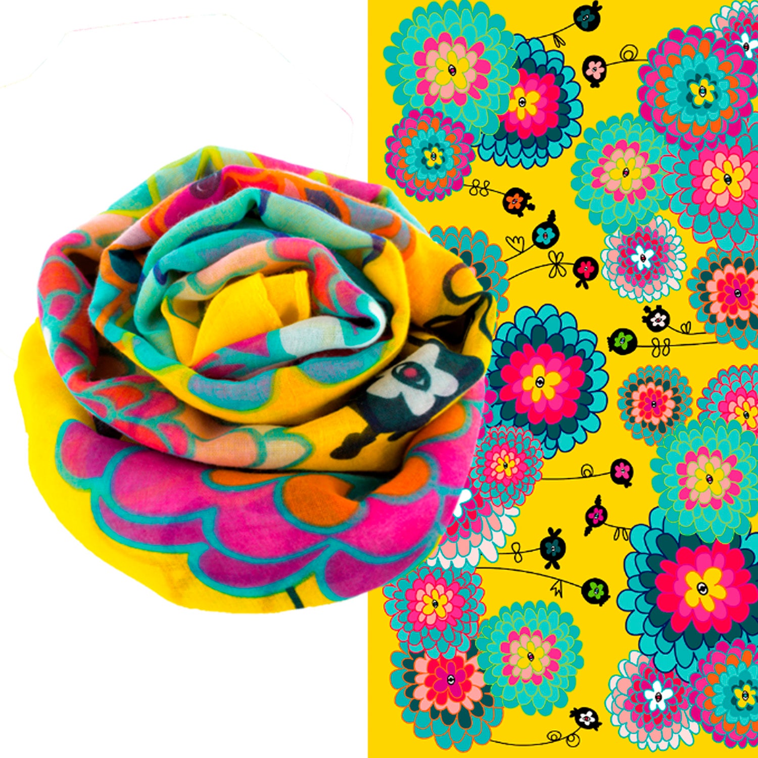 BUFANDA| PAREO DAHLIA