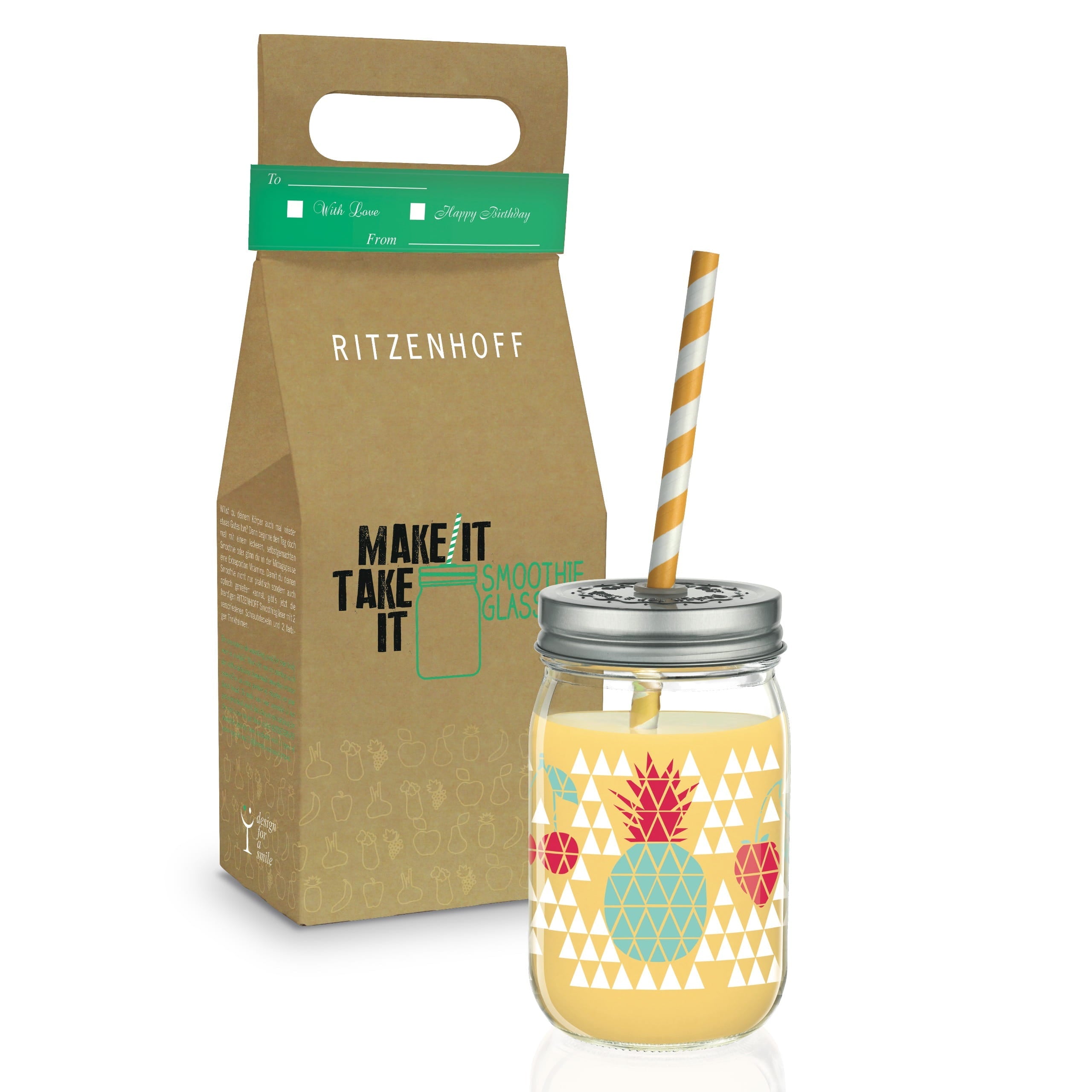 VASO PARA SMOOTHIE PIÑA