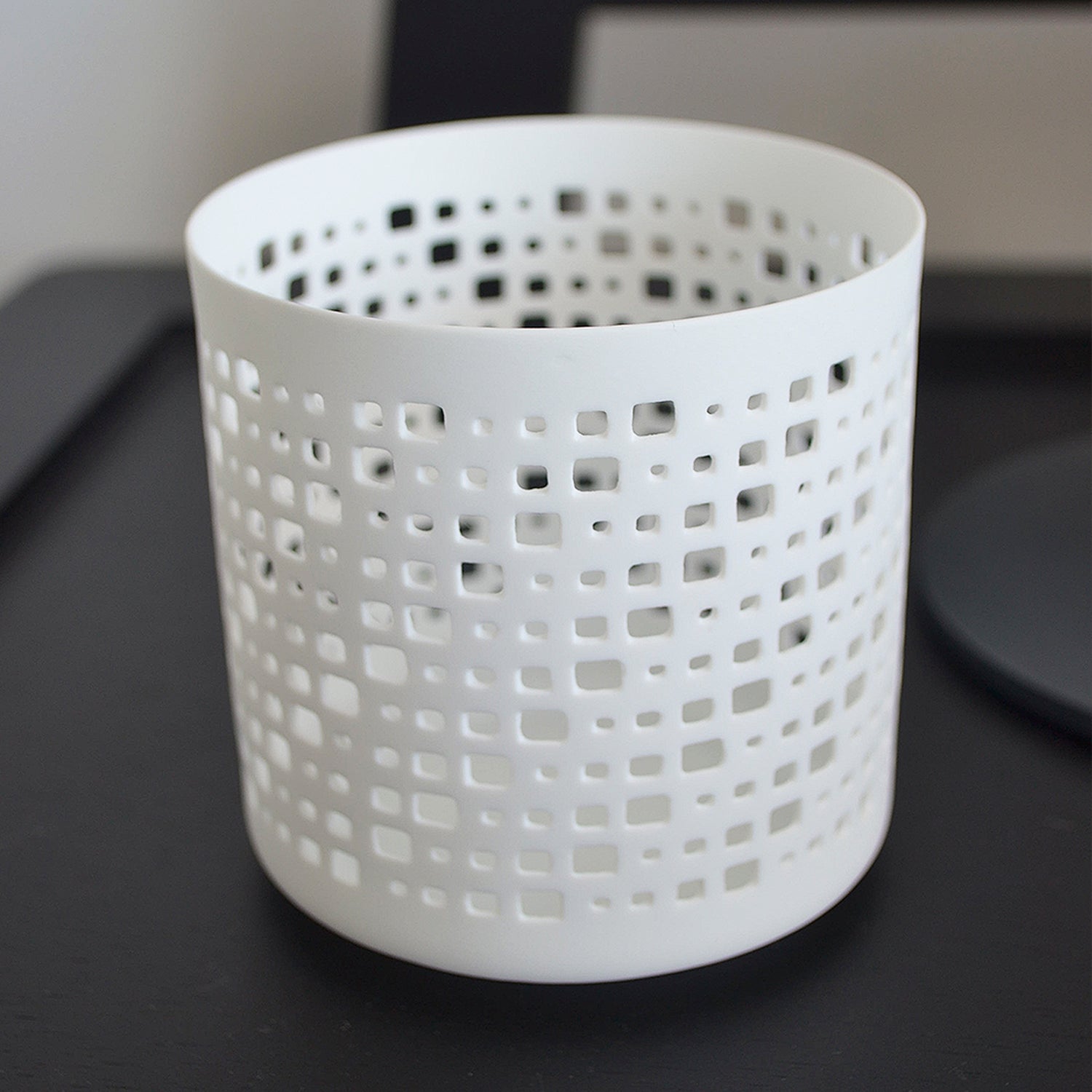 PORTAVELAS BLANCO CALADO