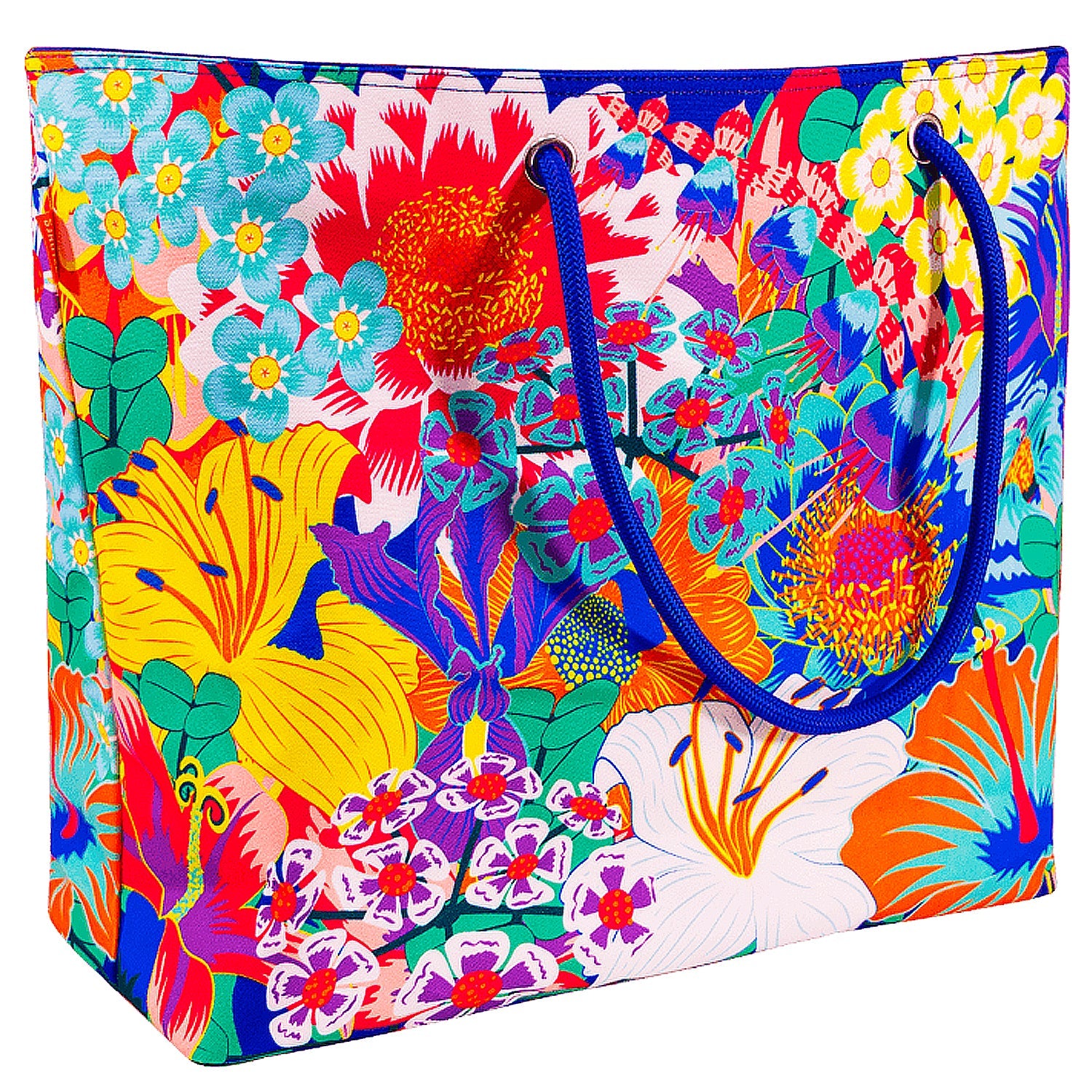 BOLSO DE PLAYA FLORES BOUQUET