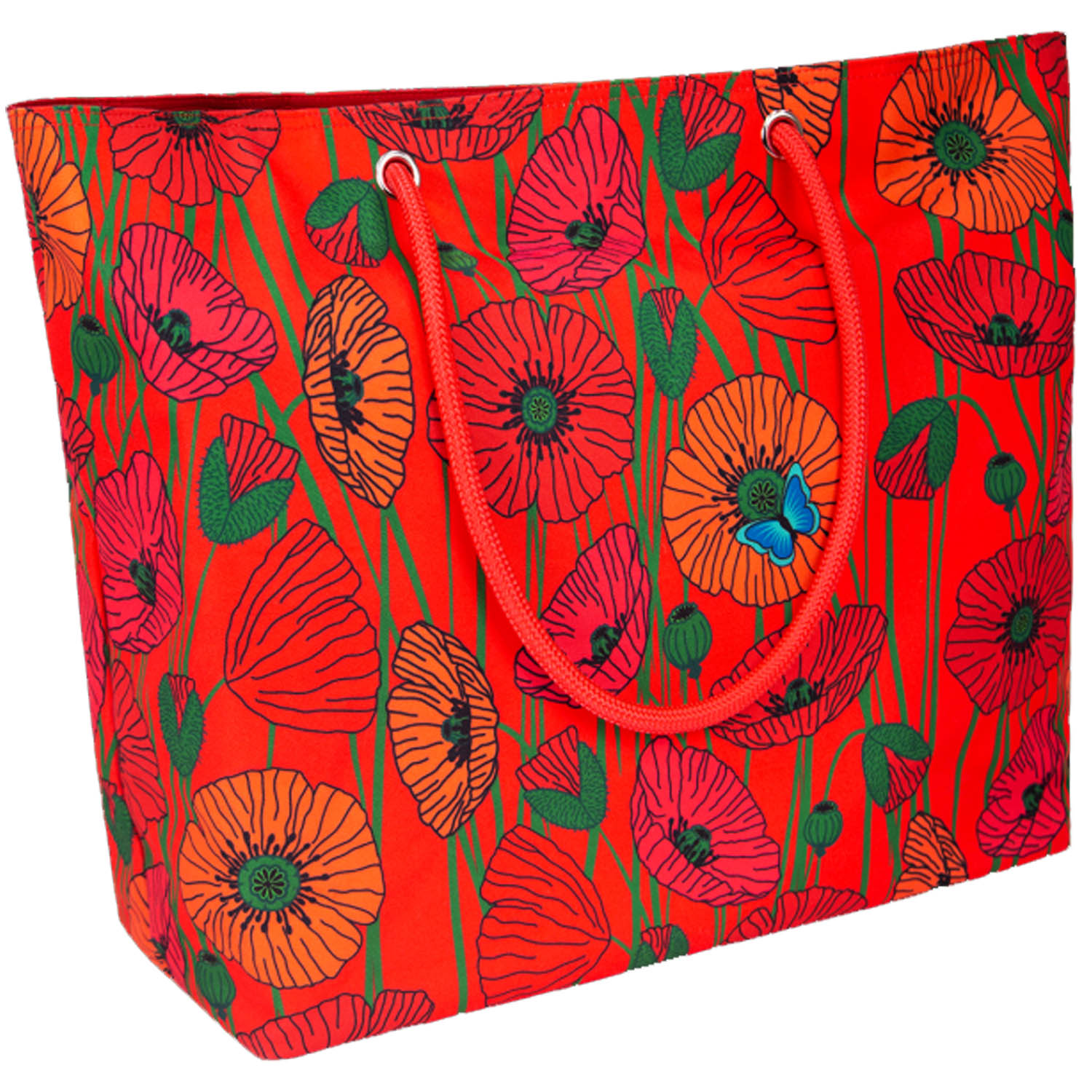 BOLSO DE PLAYA AMAPOLAS