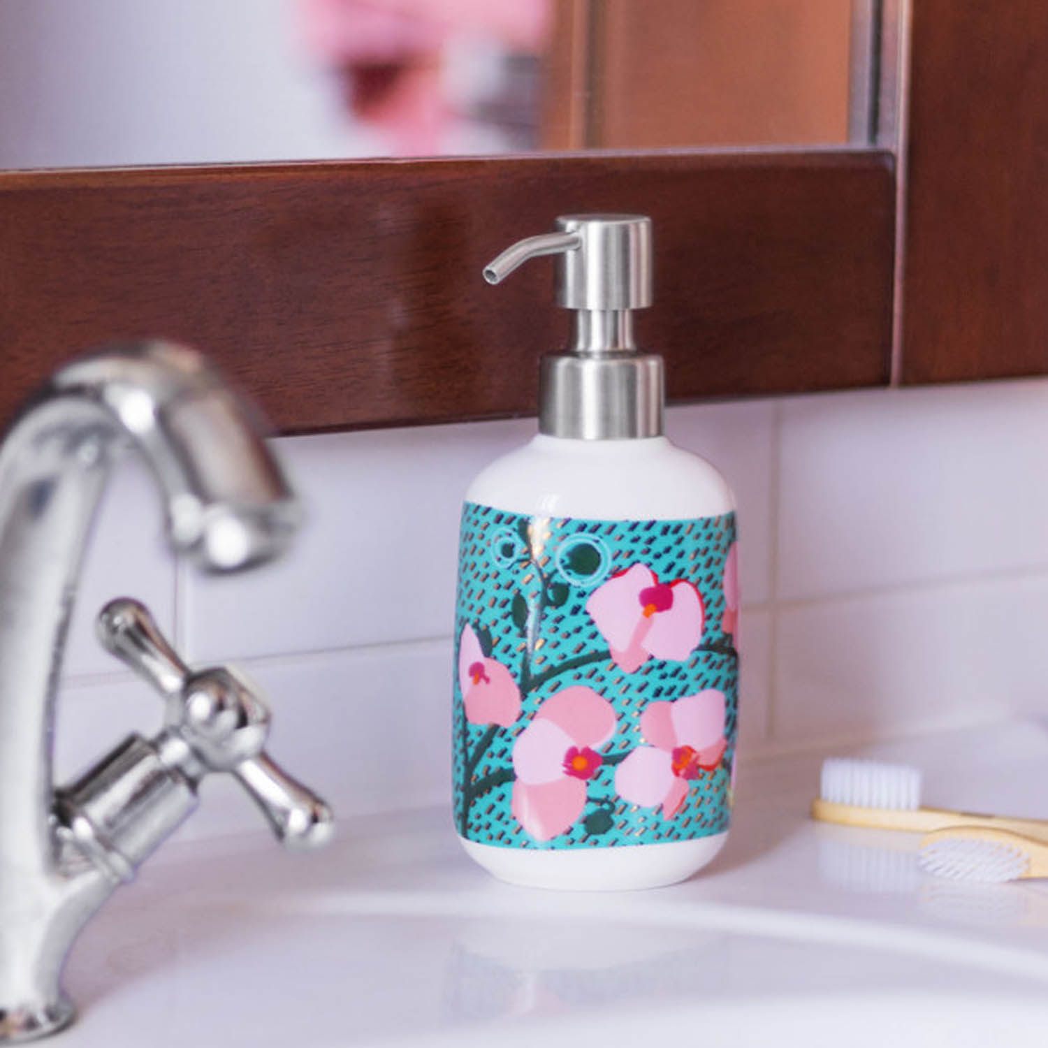 ORCHID SOAP DISPENSER