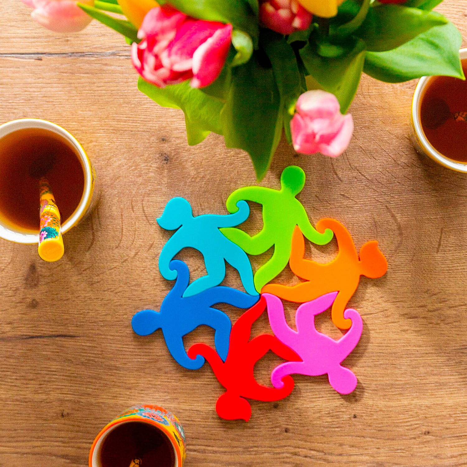 POSAVASOS MULTICOLORES