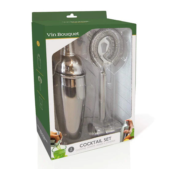 KIT COCTELERO SILVER X3