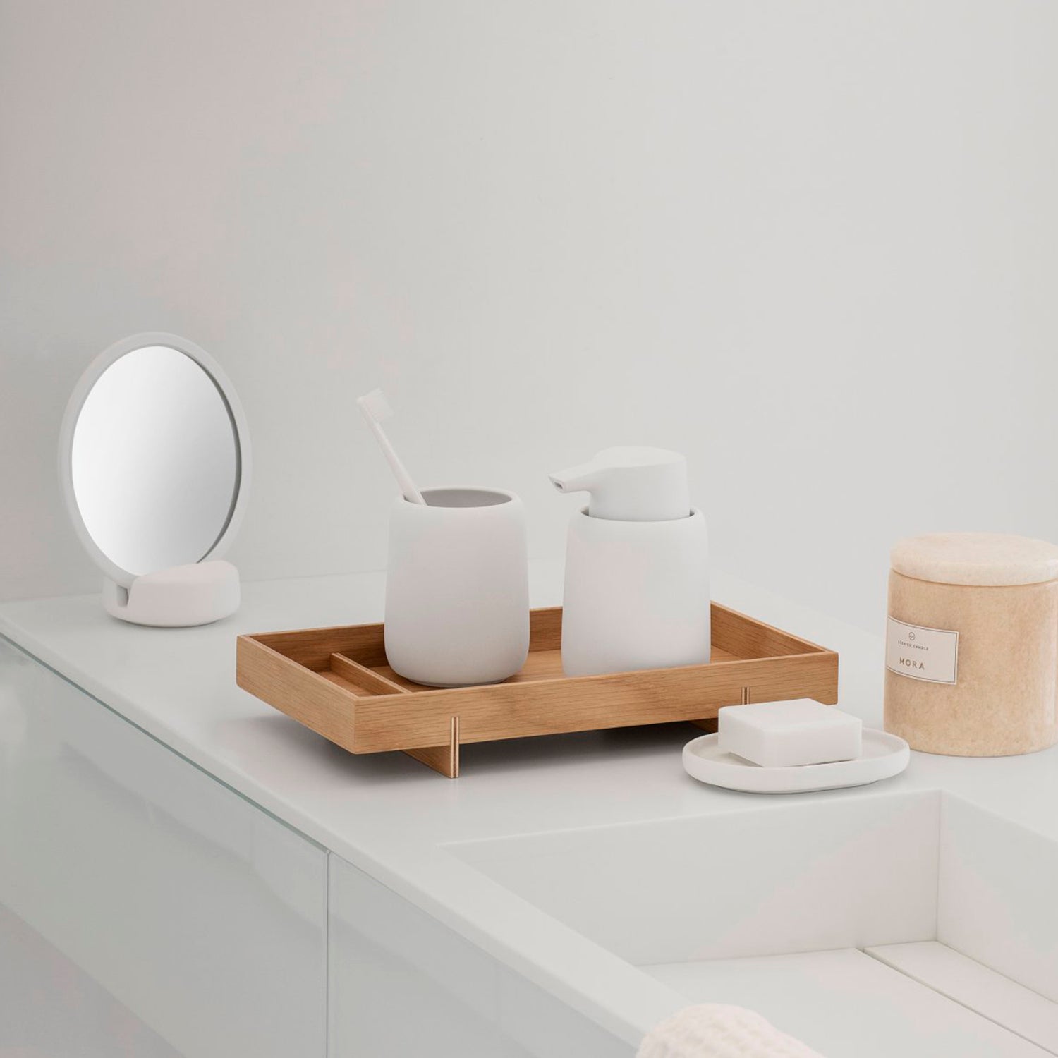 VASO PARA CEPILLO SONO BLANCO