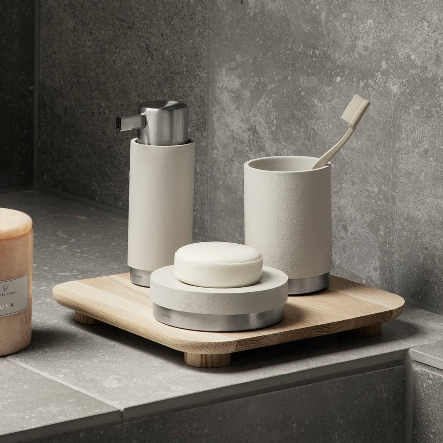 VASO PARA BAÑO BEIGE