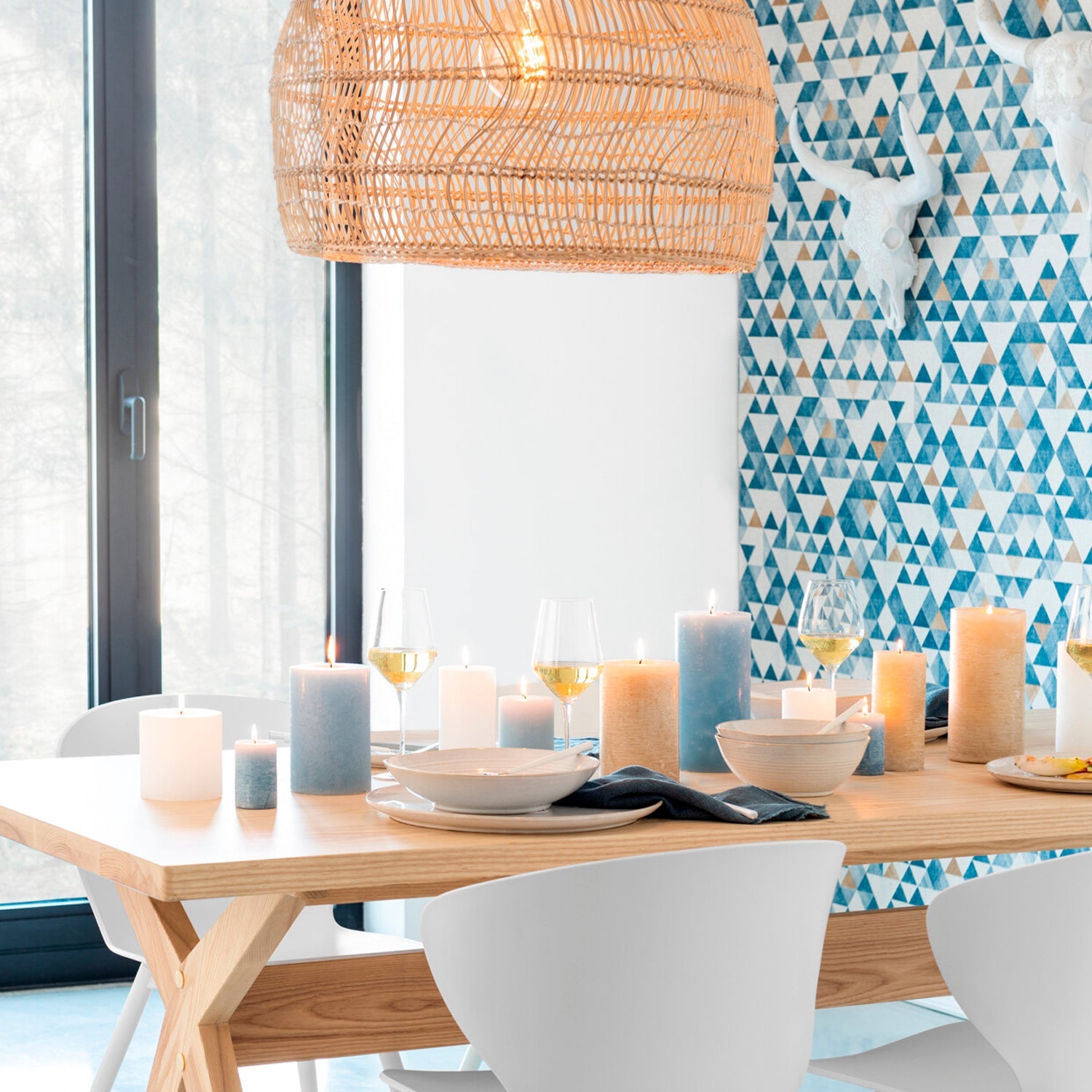 VELA CILINDRO BLANCA L