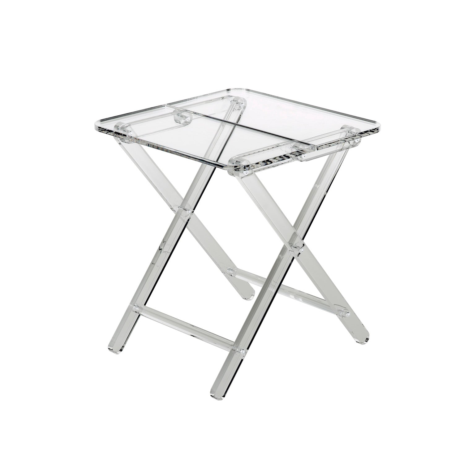 MESA ACRÍLICO PLEGABLE CUADRADA