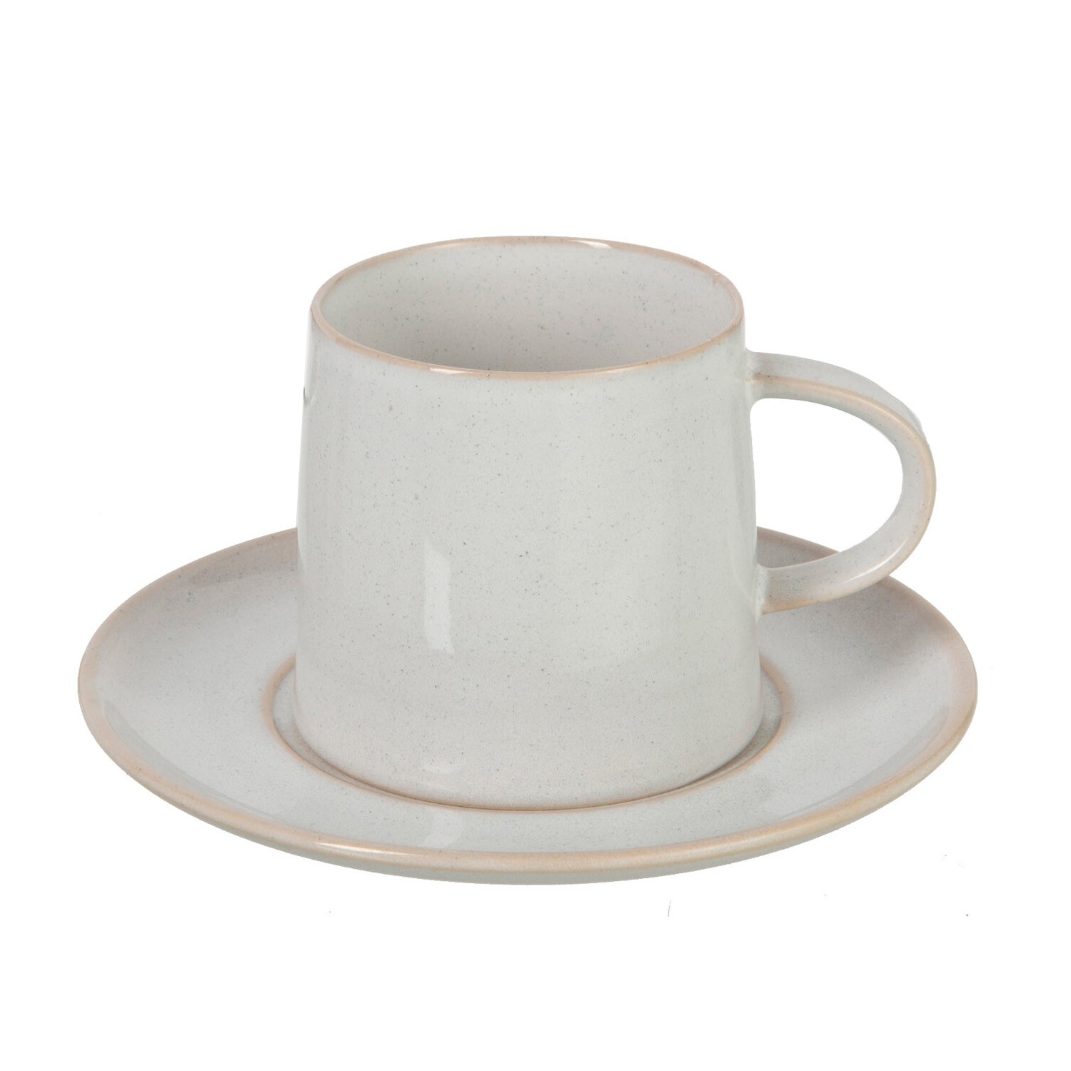 TAZA+PLATO NOA PORCELANA BLANCO
