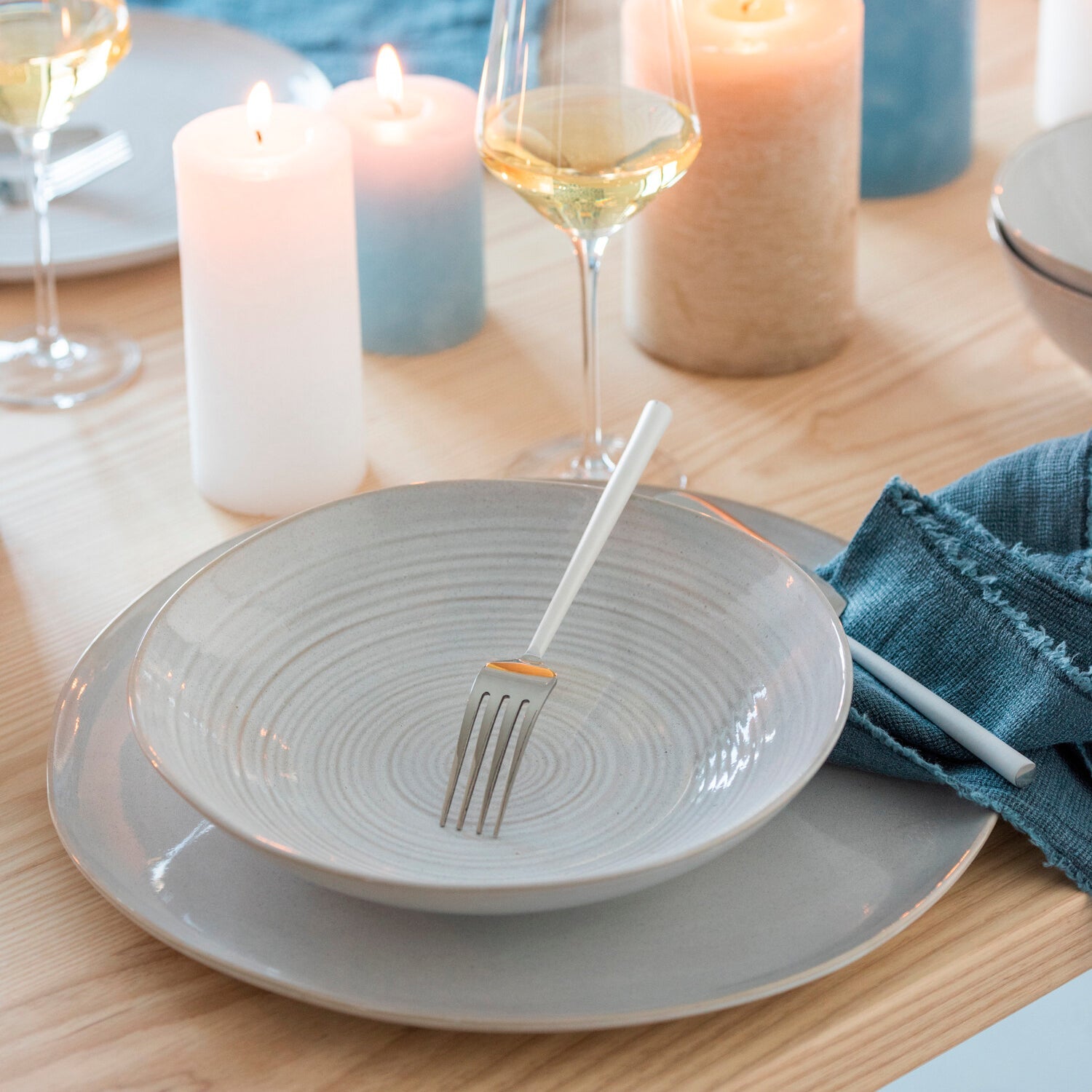 PLATO NOA PROFUNDO PORCELANA BLANCO