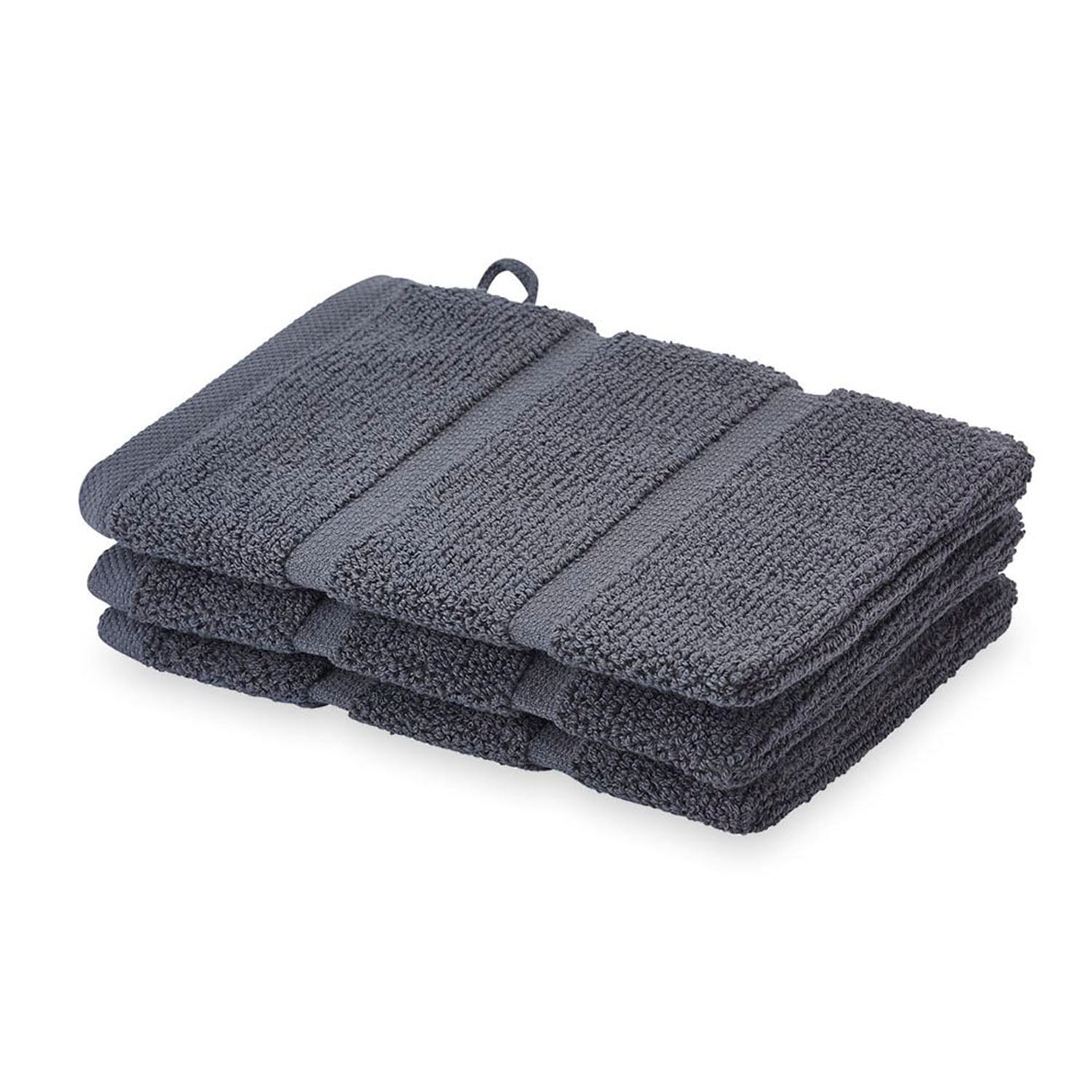 GUANTE DE TOALLA GRIS OSCURO