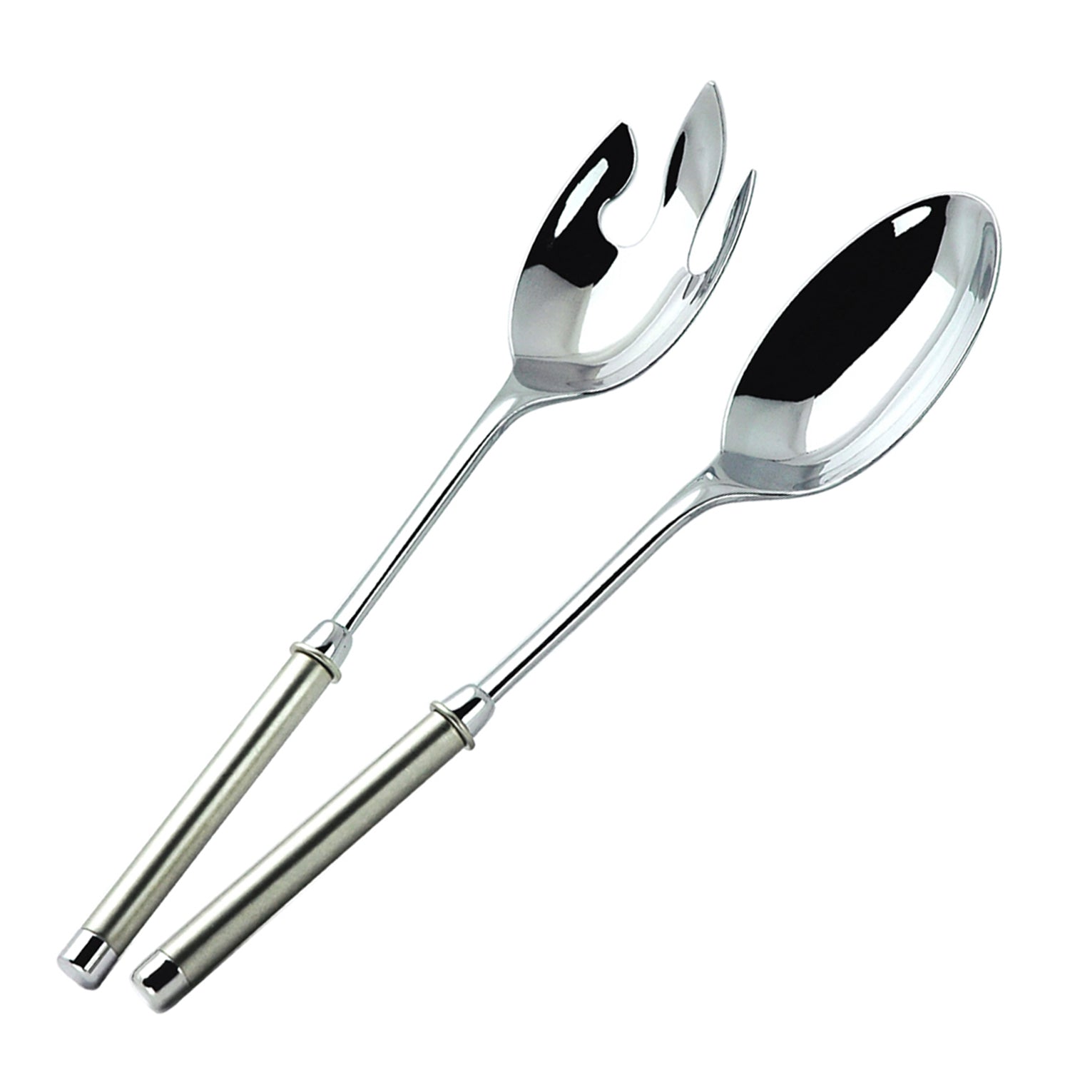 CUBIERTOS PARA ENSALADA ACERO X2