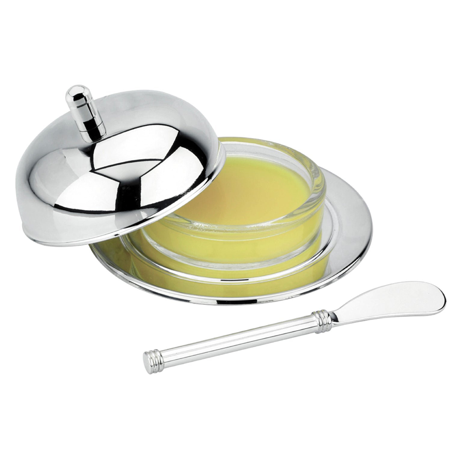 MANTEQUILLERA REDONDA CON CUCHILLO