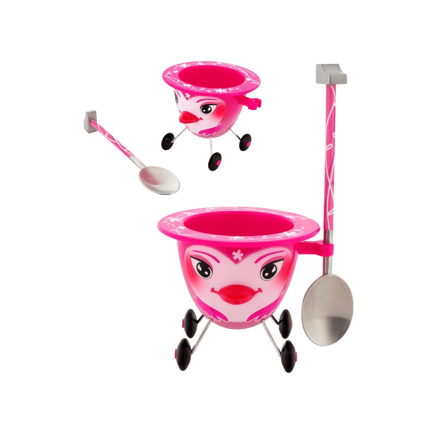 EGG HOLDER + PRINCESS COCOTTE SPOON