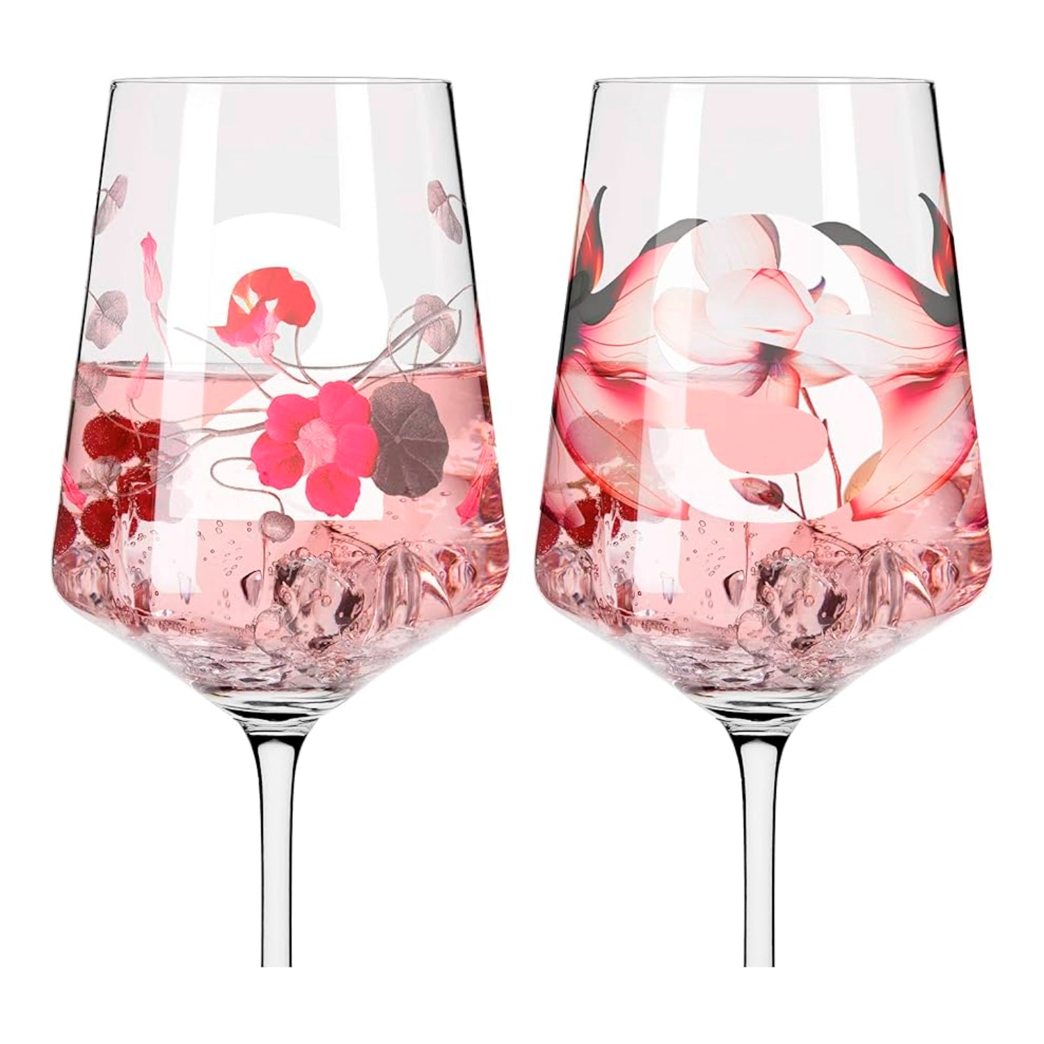 SET DE 2 COPAS SPRIZZ ROSA BLANCO