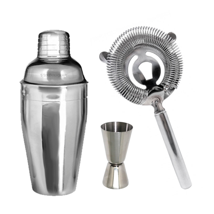 KIT COCTELERO SILVER X3