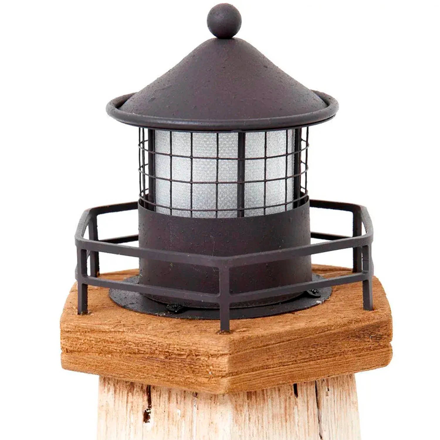 FARO DE MADERA CON LED