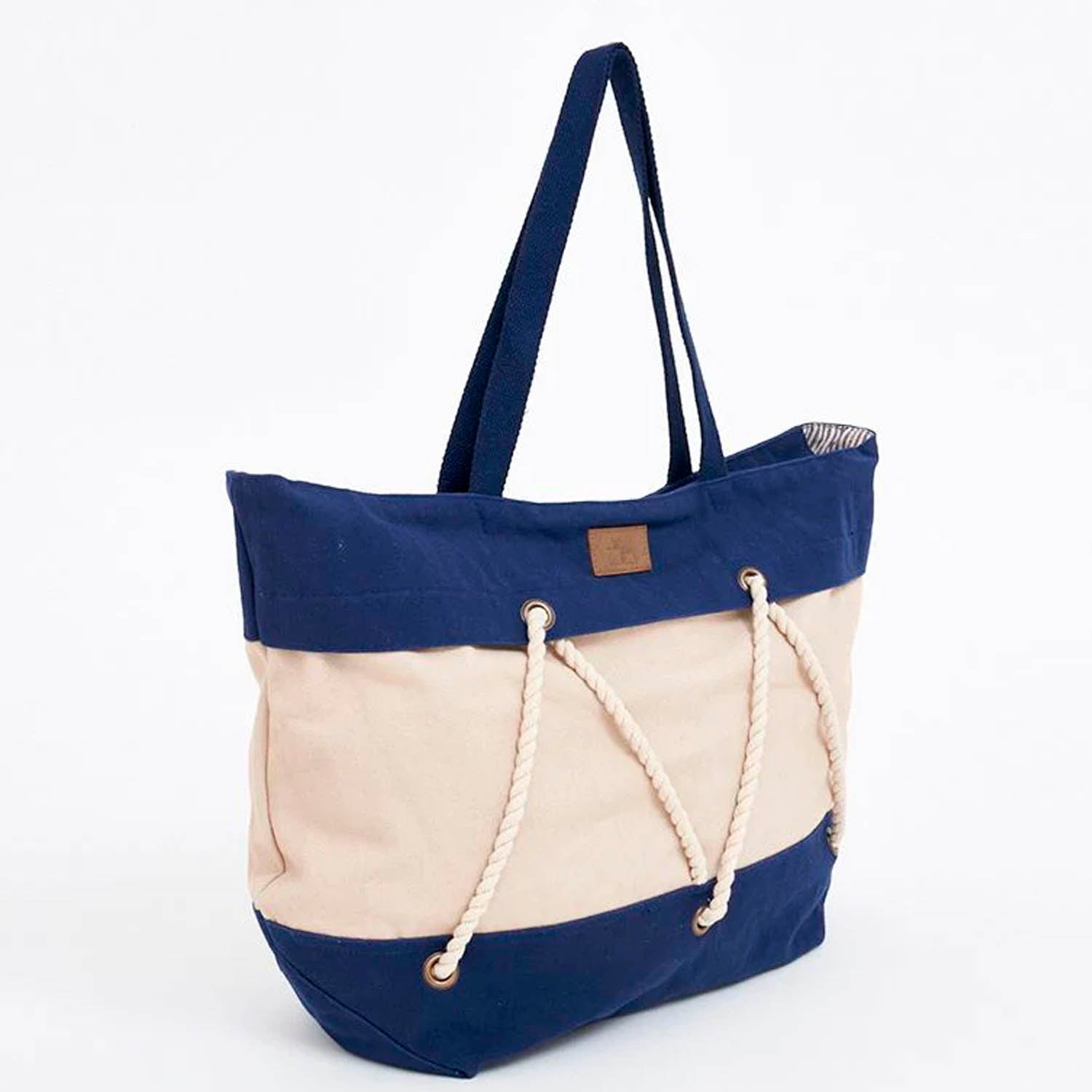 BOLSO AZUL & BEIGE