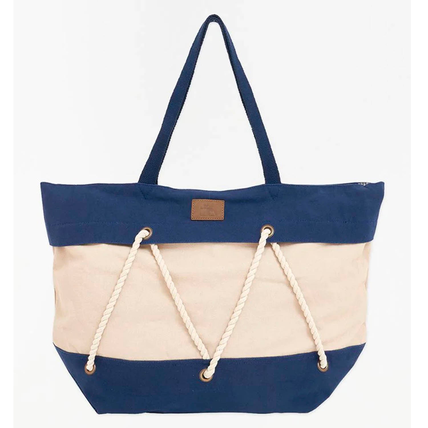 BOLSO AZUL & BEIGE