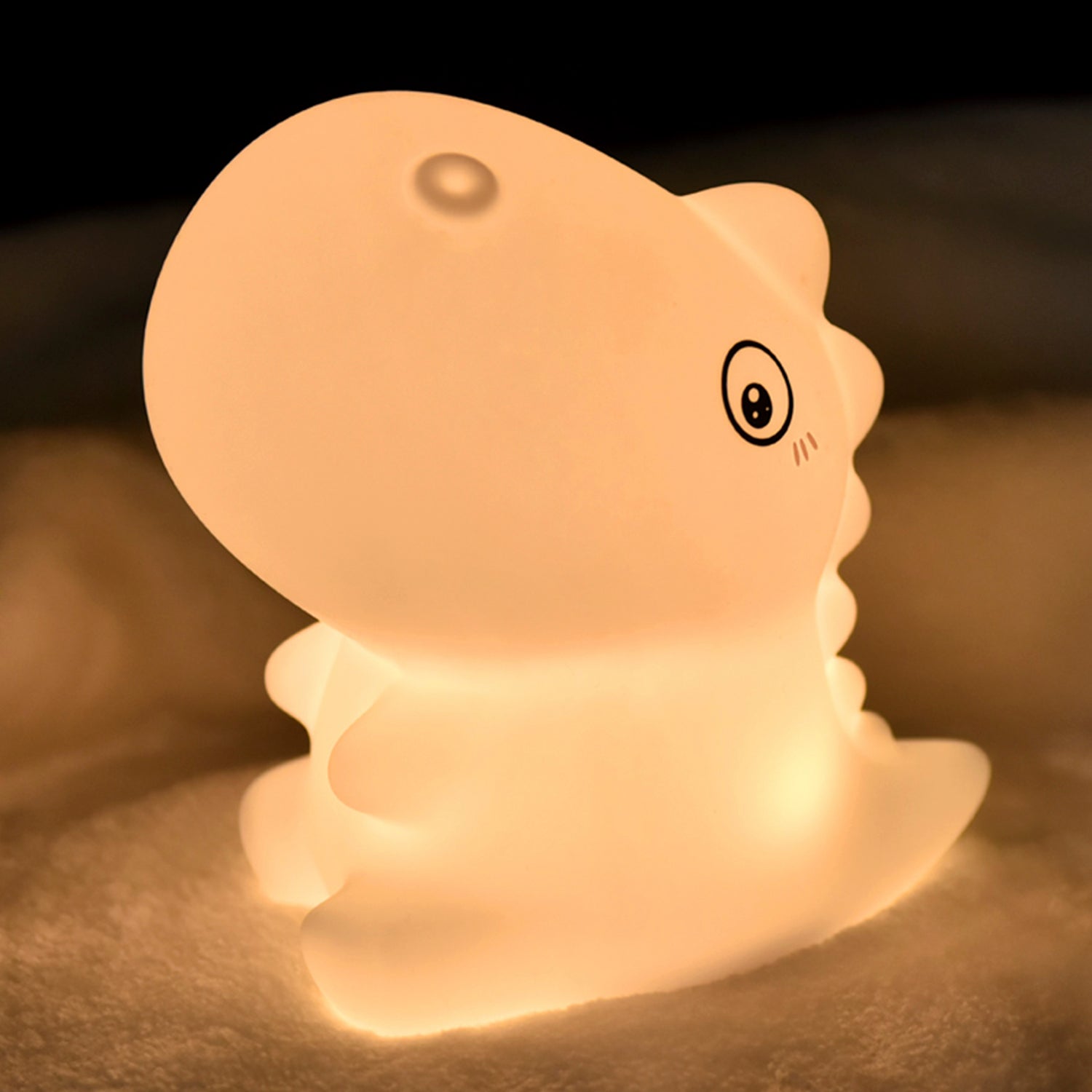 WHITE DINOSAUR LAMP