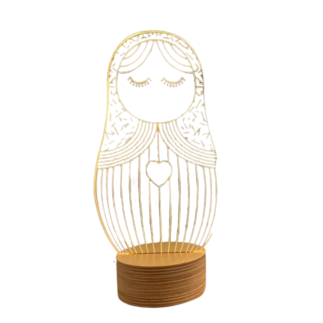 LAMPARA DECORATIVA MATRYOSHKA