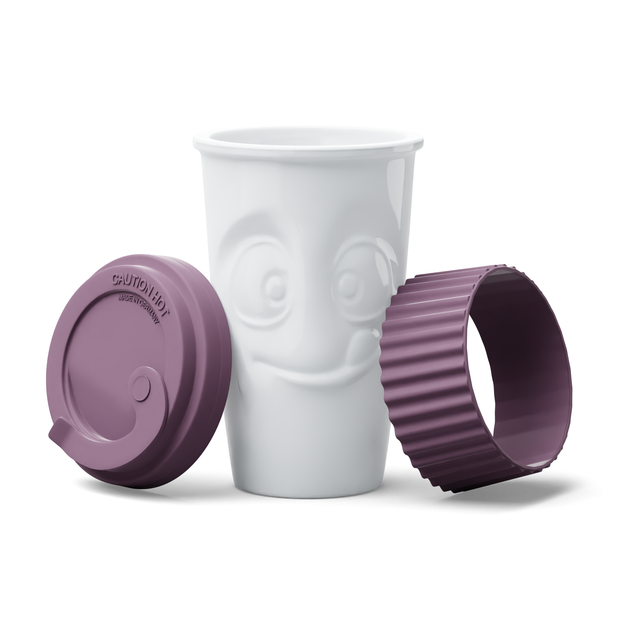 MUG PARA LLEVAR TASTY MORADO
