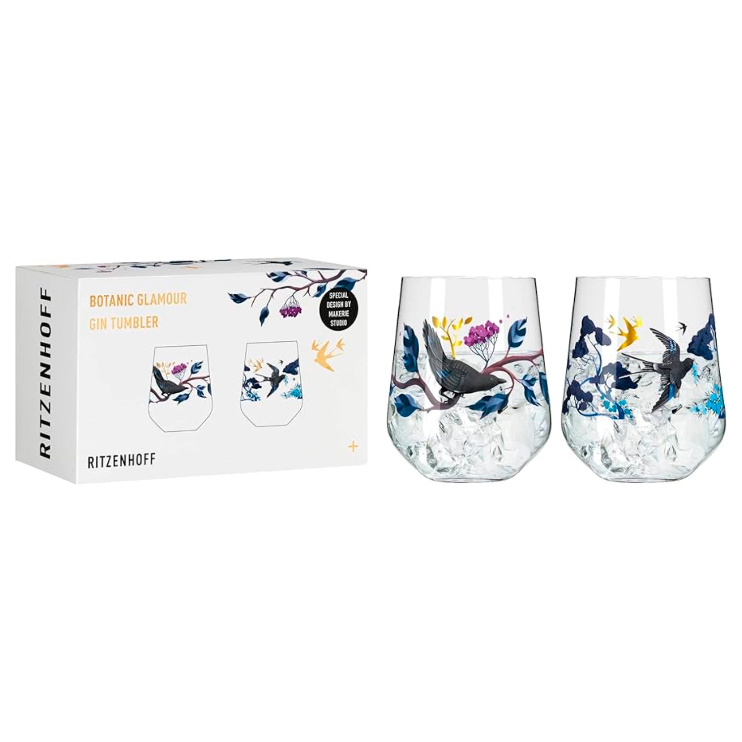 SET DE 2 VASOS PARA GIN AVES