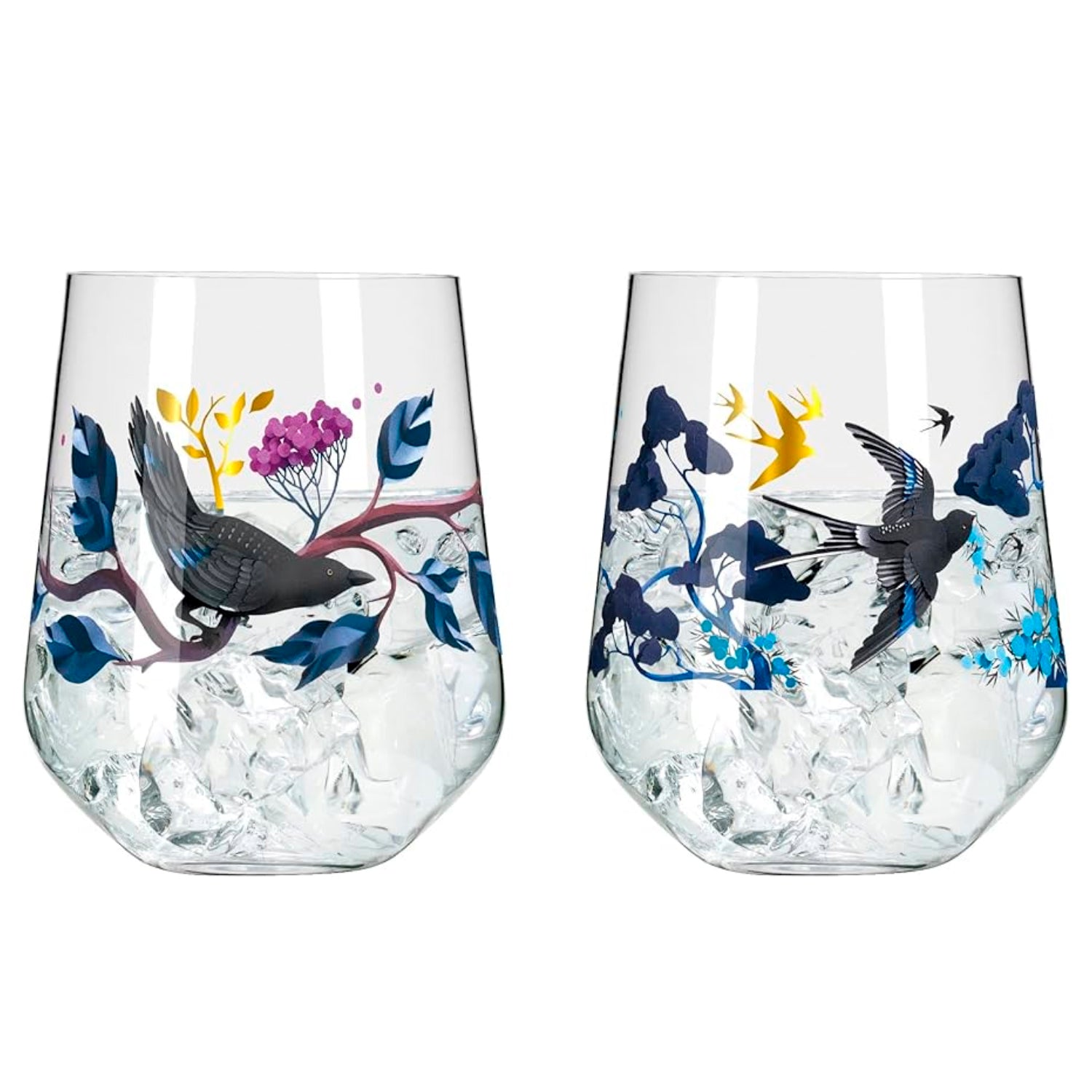 SET DE 2 VASOS PARA GIN AVES