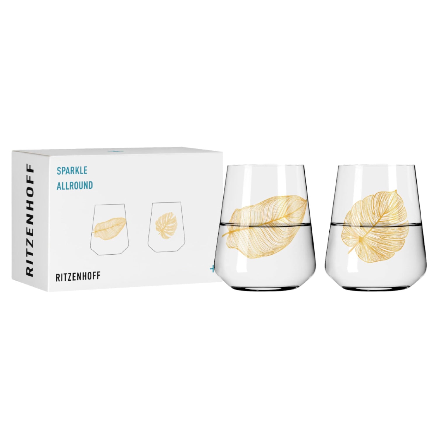 SET DE 2 VASOS HOJAS