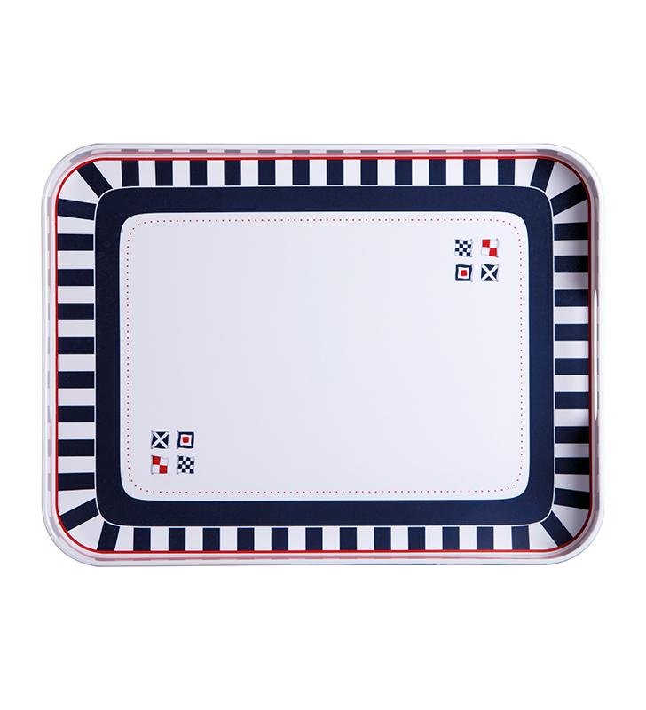 BANDEJA RECTANGULAR WELCOME ON BOARD