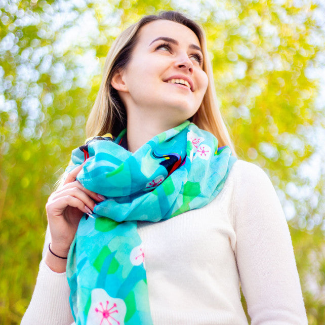 BUFANDA | PAREO PAJARITOS