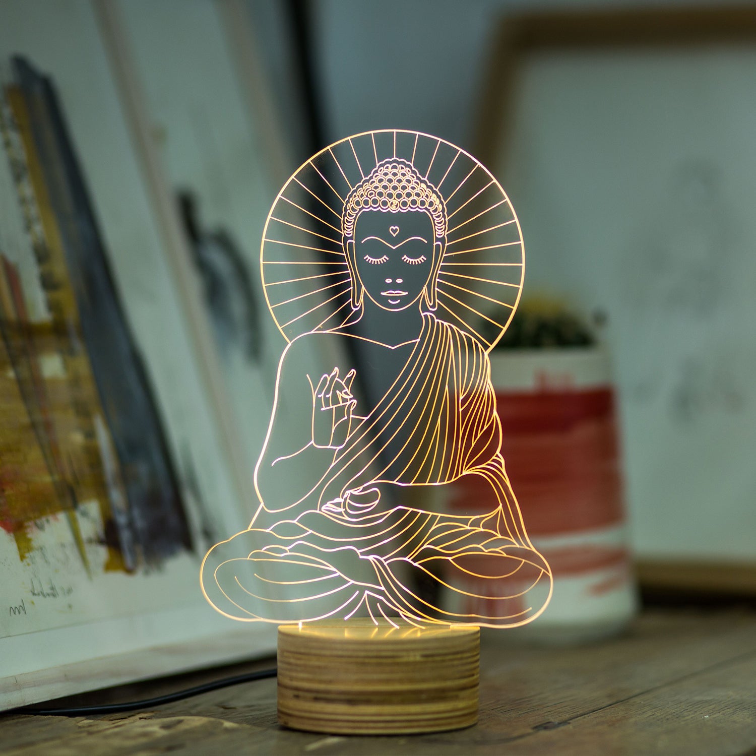 LÁMPARA DE MESA BUDDHA