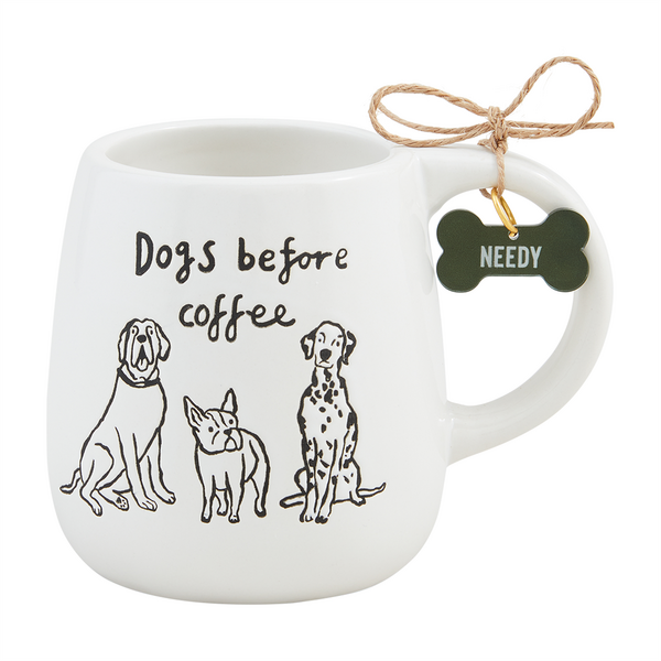 TAZA DE 3 PERROS SENTADOS