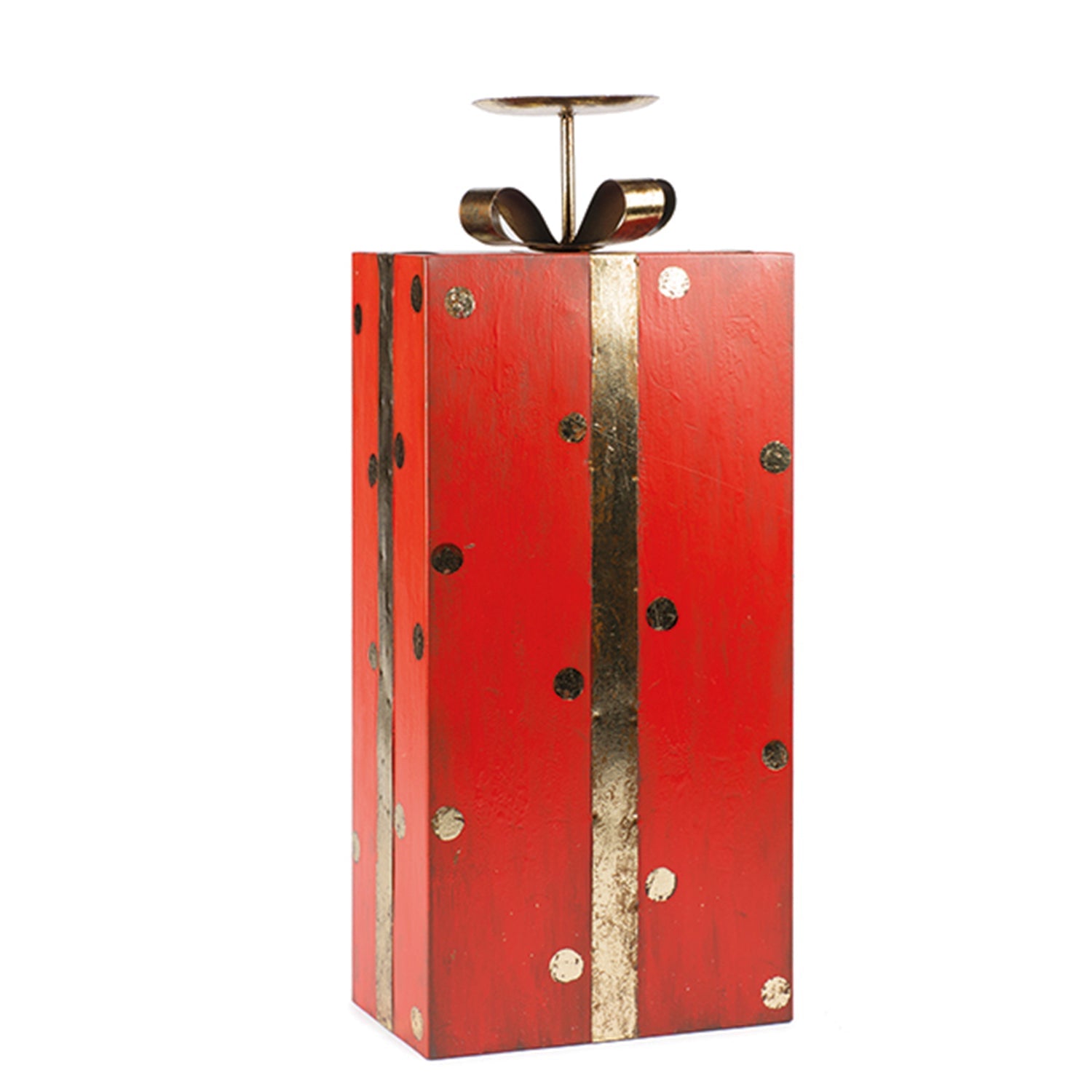 CANDELABRO GIFTBOX M ROJA