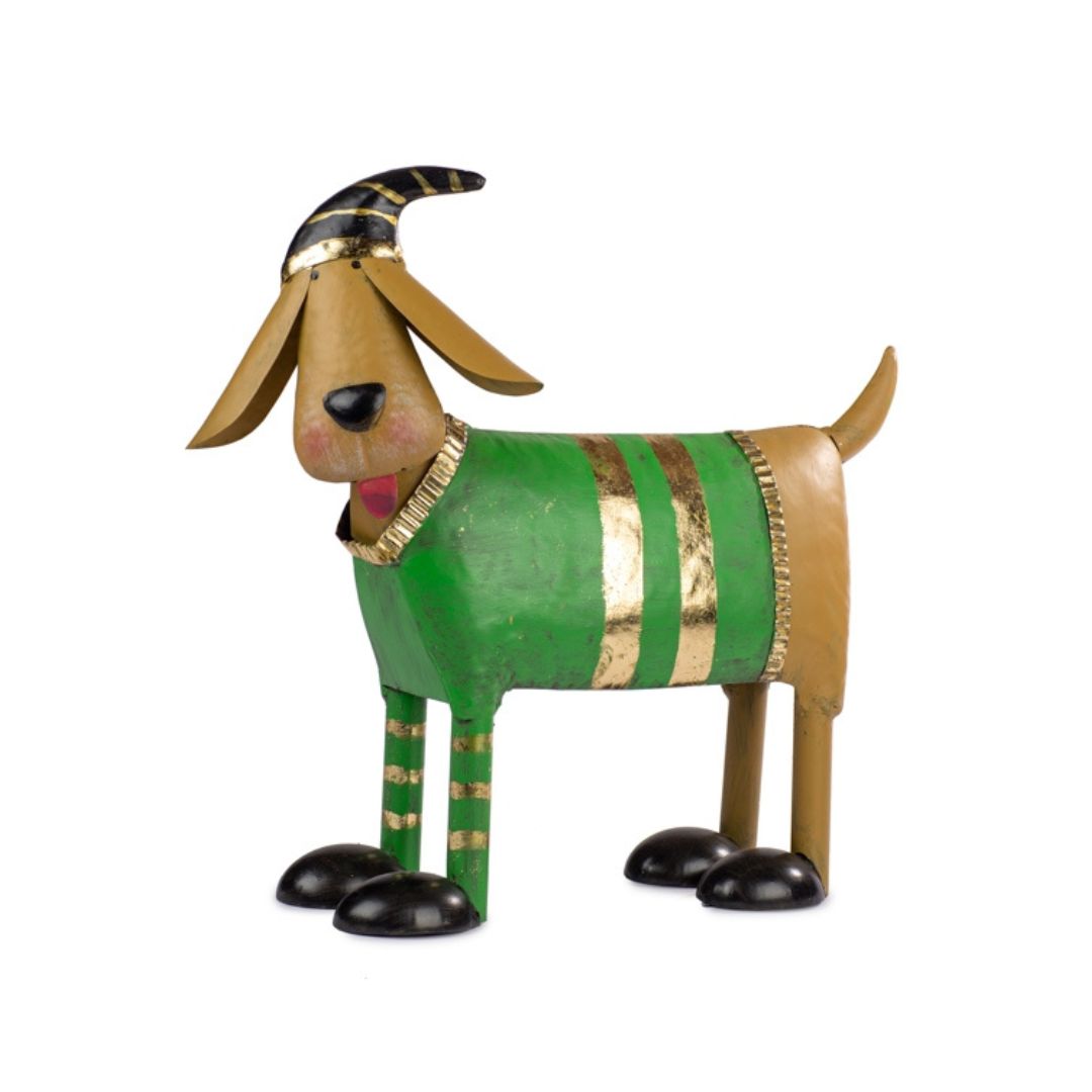 PERRO CON CAMISA VERDE