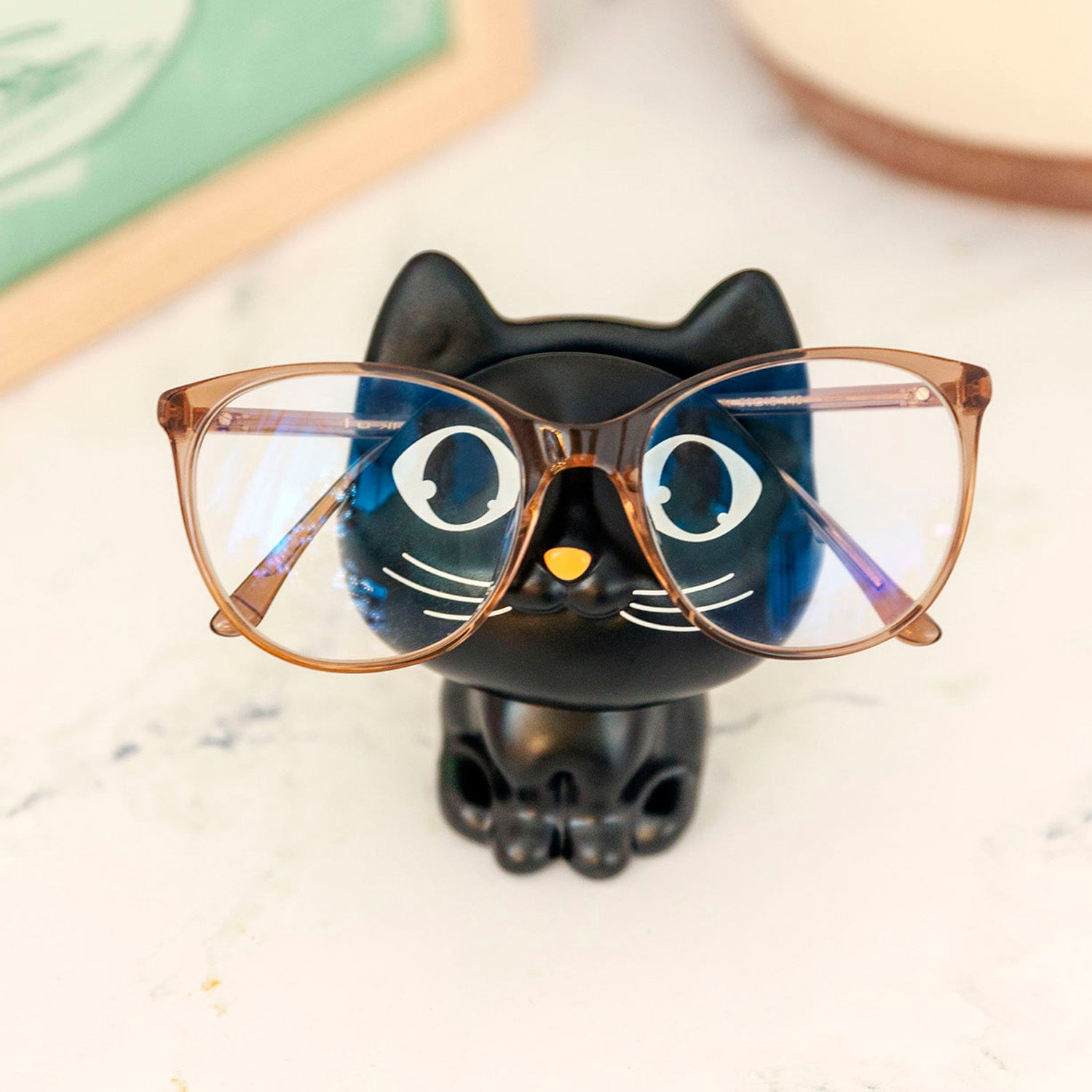 APOYA LENTES GATO NEGRO