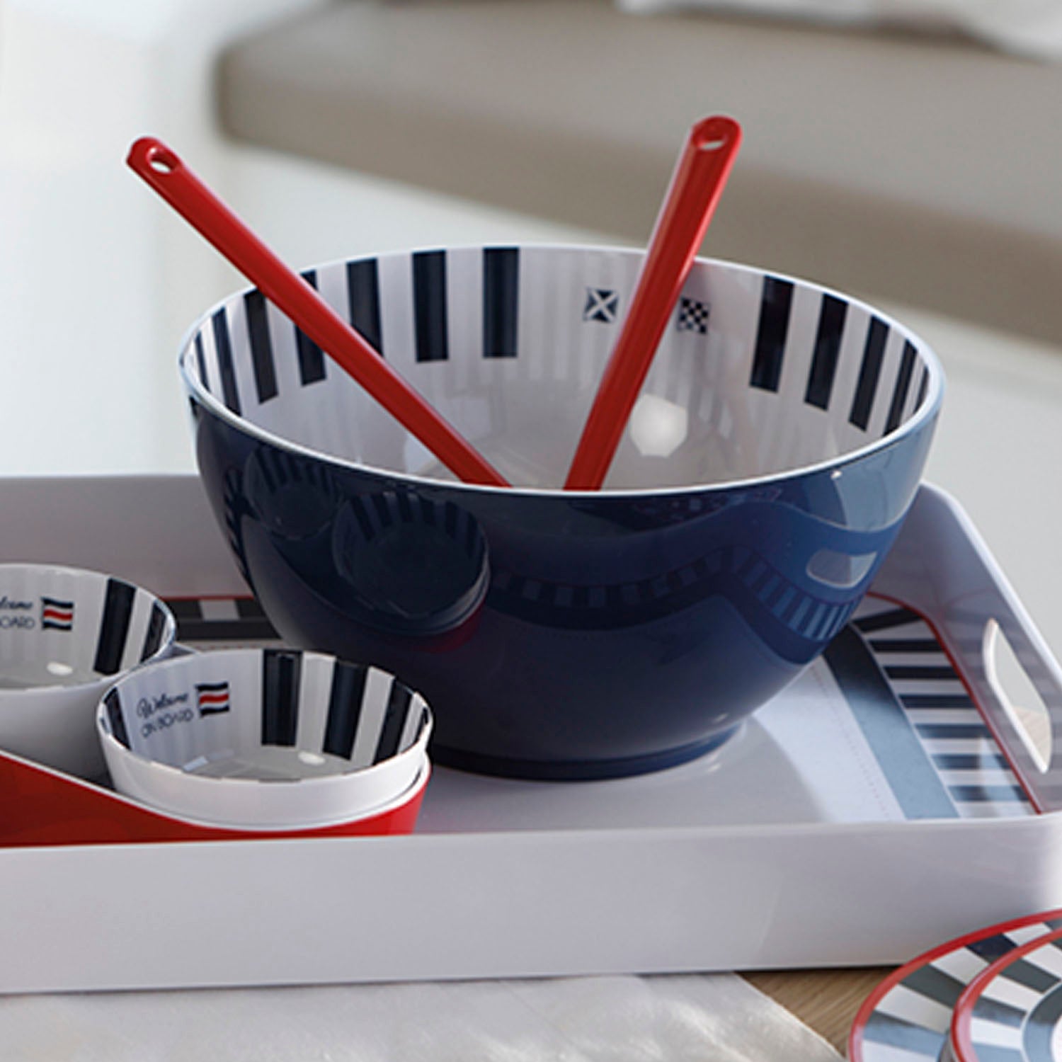 SALAD BOWL &amp; CUTLERY WELCOME ON BOARD