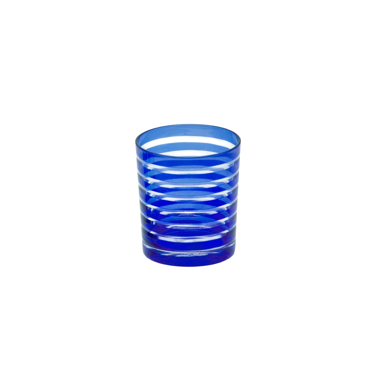 BLUE STRIPED CUPS X 4