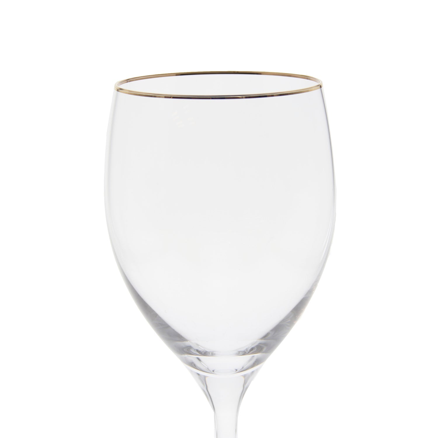GOLD RED WINE GLASS