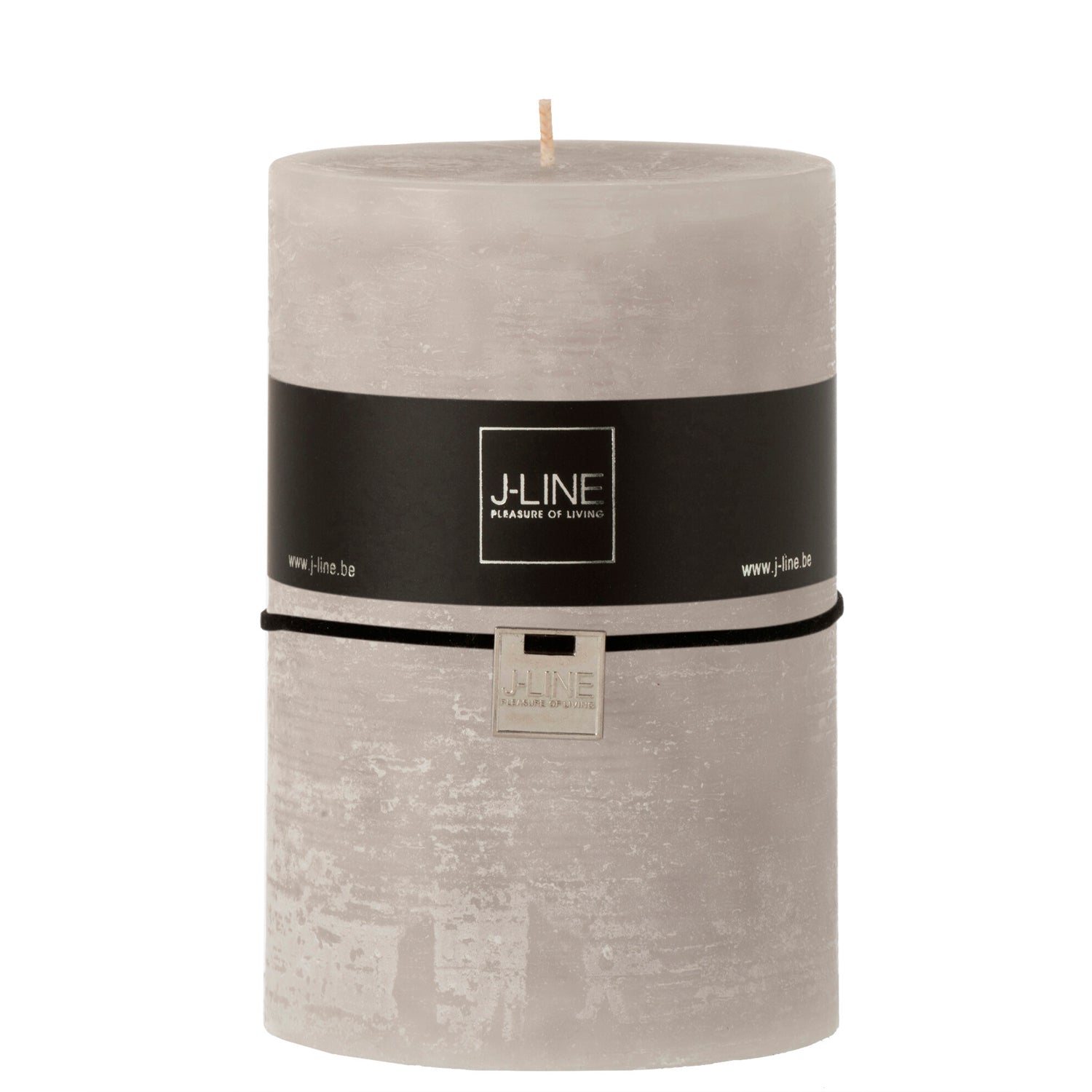 LIGHT GRAY CYLINDRICAL CANDLE XL